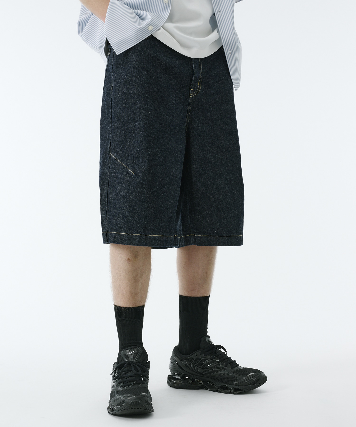PUBLIC DENIM バギーデニムショートパンツ