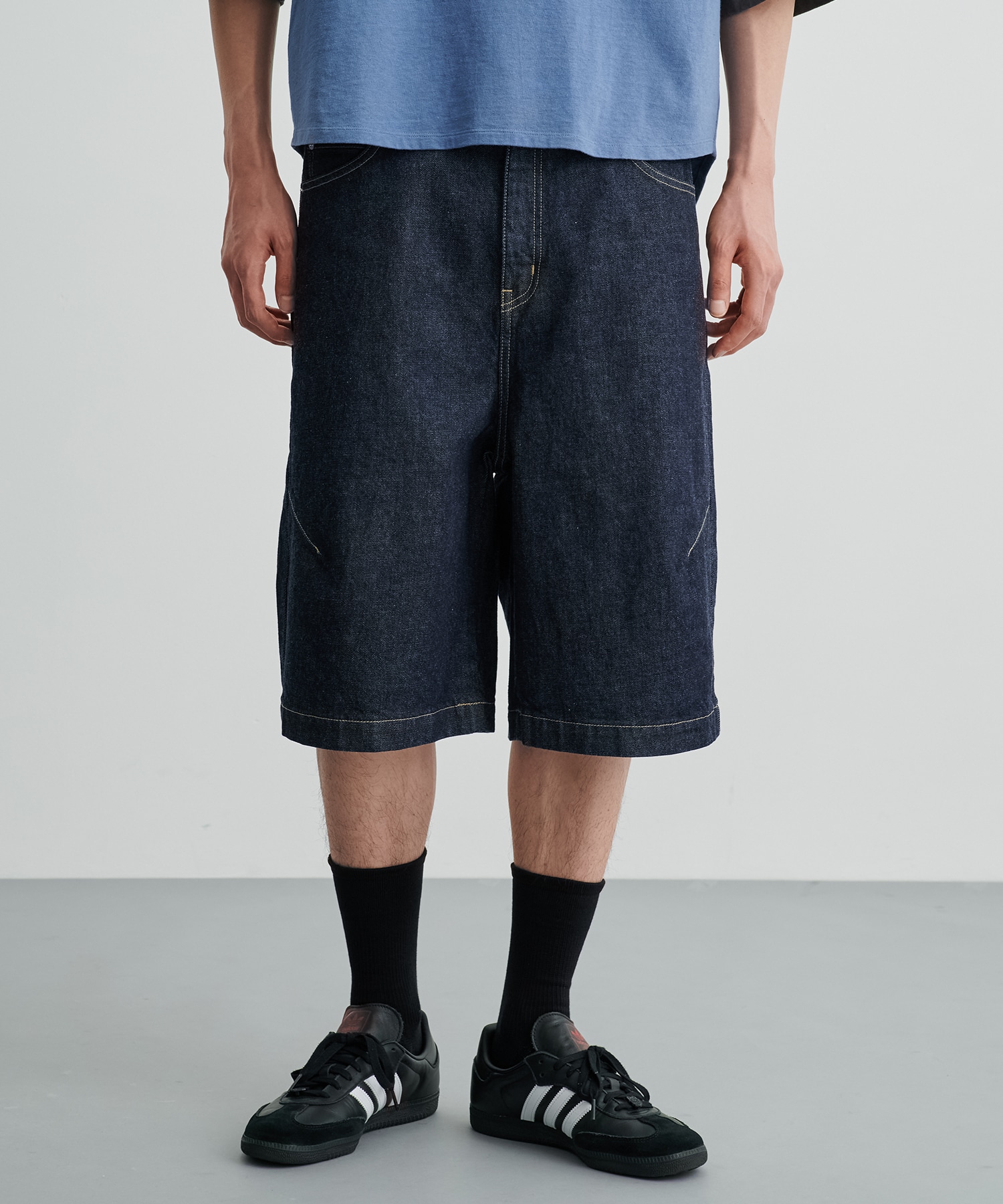 PUBLIC DENIM バギーデニムショートパンツ