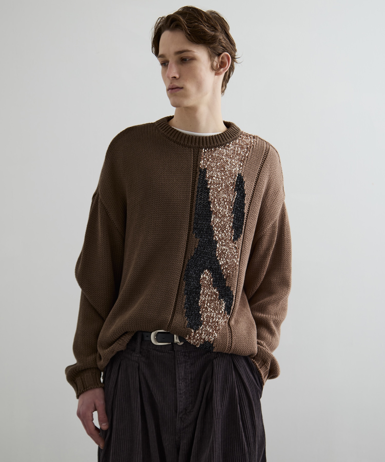 ミックスヤーンアートニット