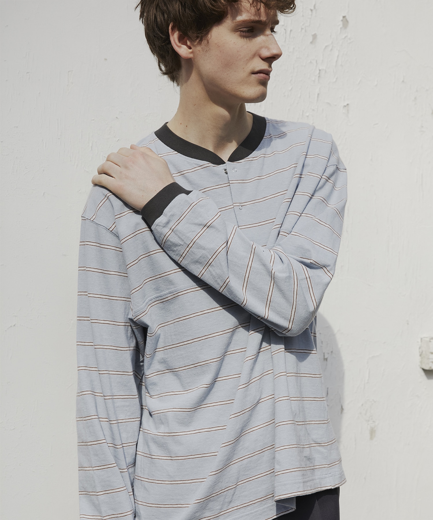 ナチュラルボーダーヘンリーロンT