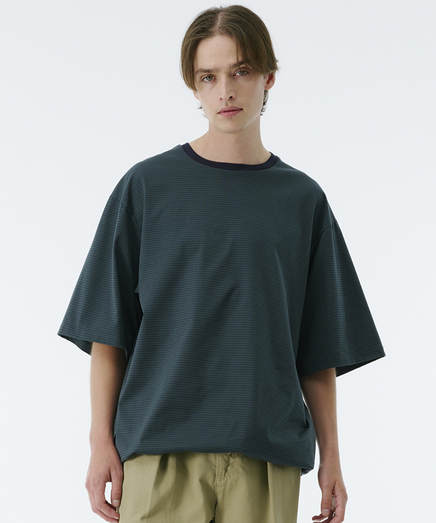 ビューティーコットンコードボーダーTEE