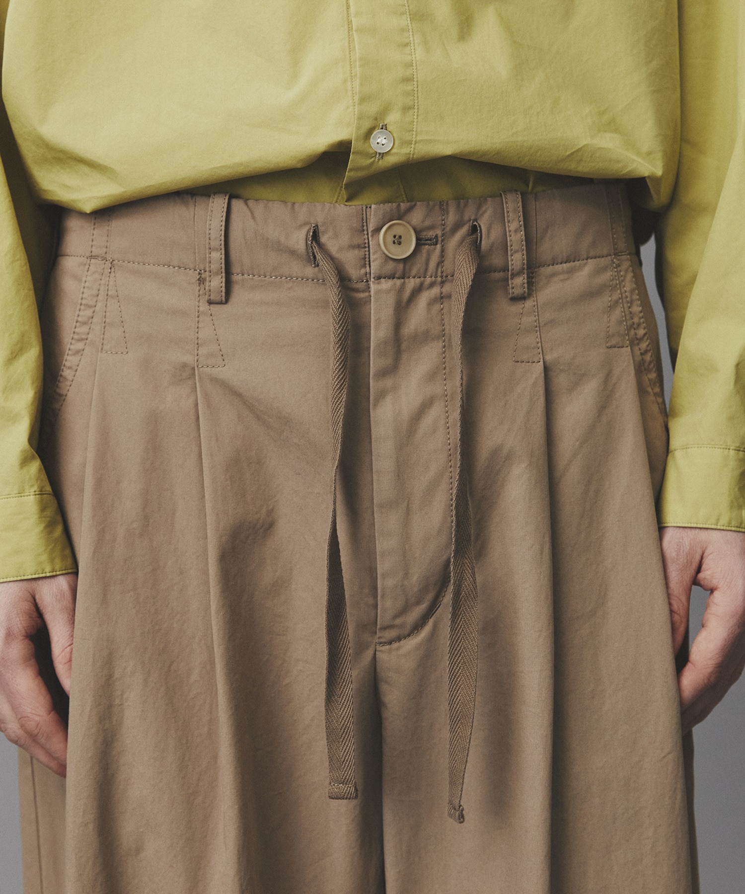 リッチコットンウォッシュドパンツ