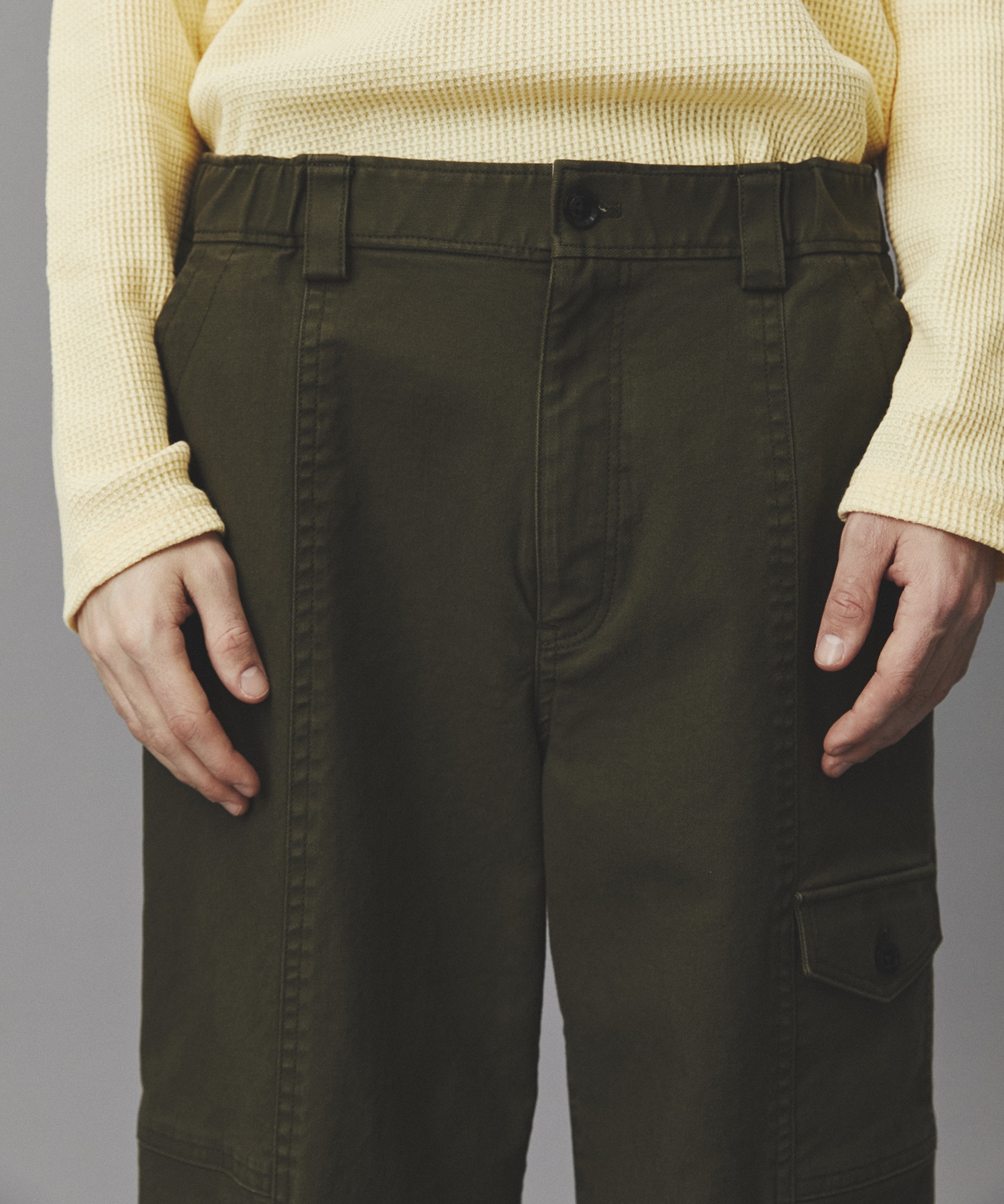 コットンサージベイカーパンツ