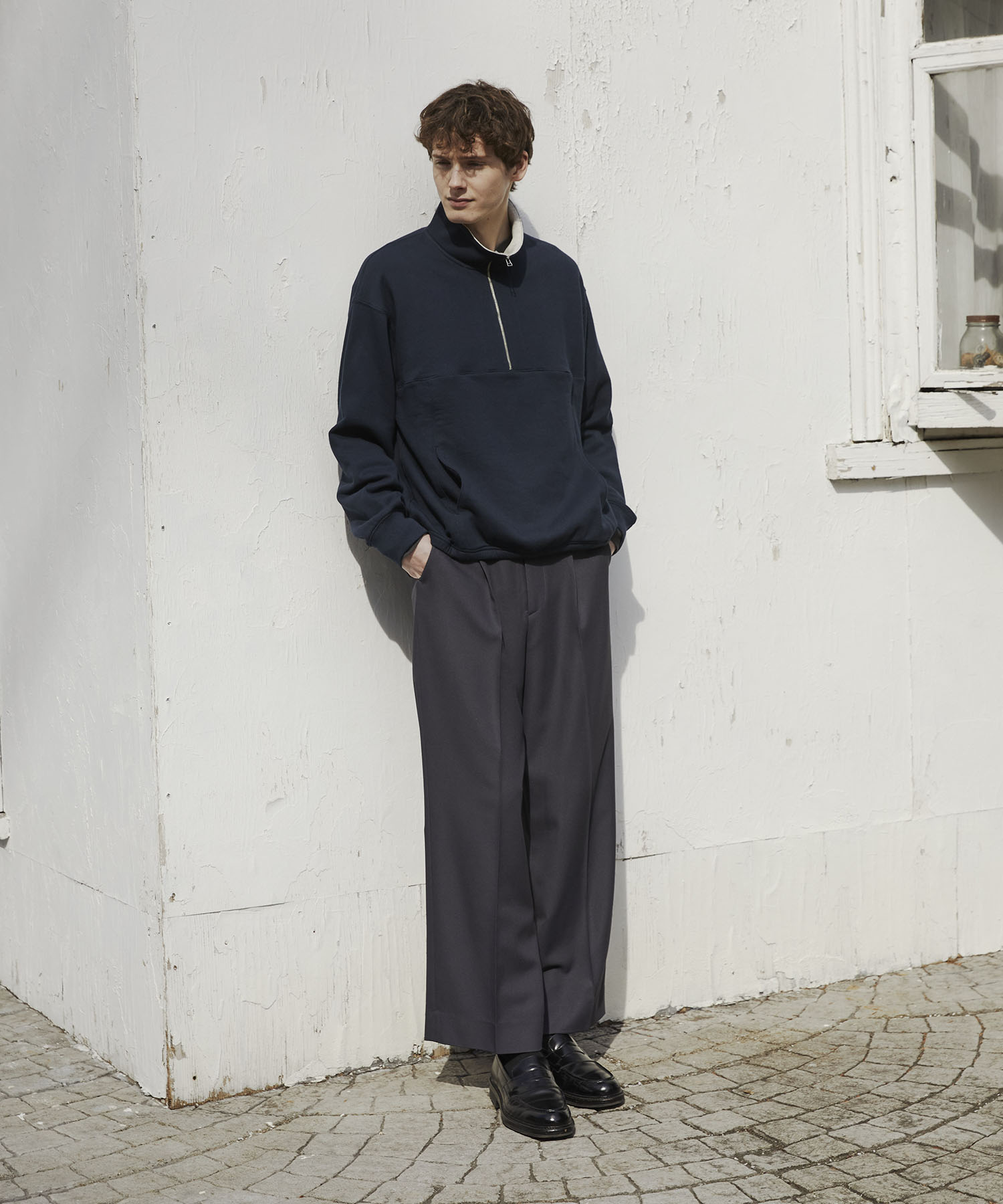 【WEB限定】GRツイルエバークリースストレートスラックス
