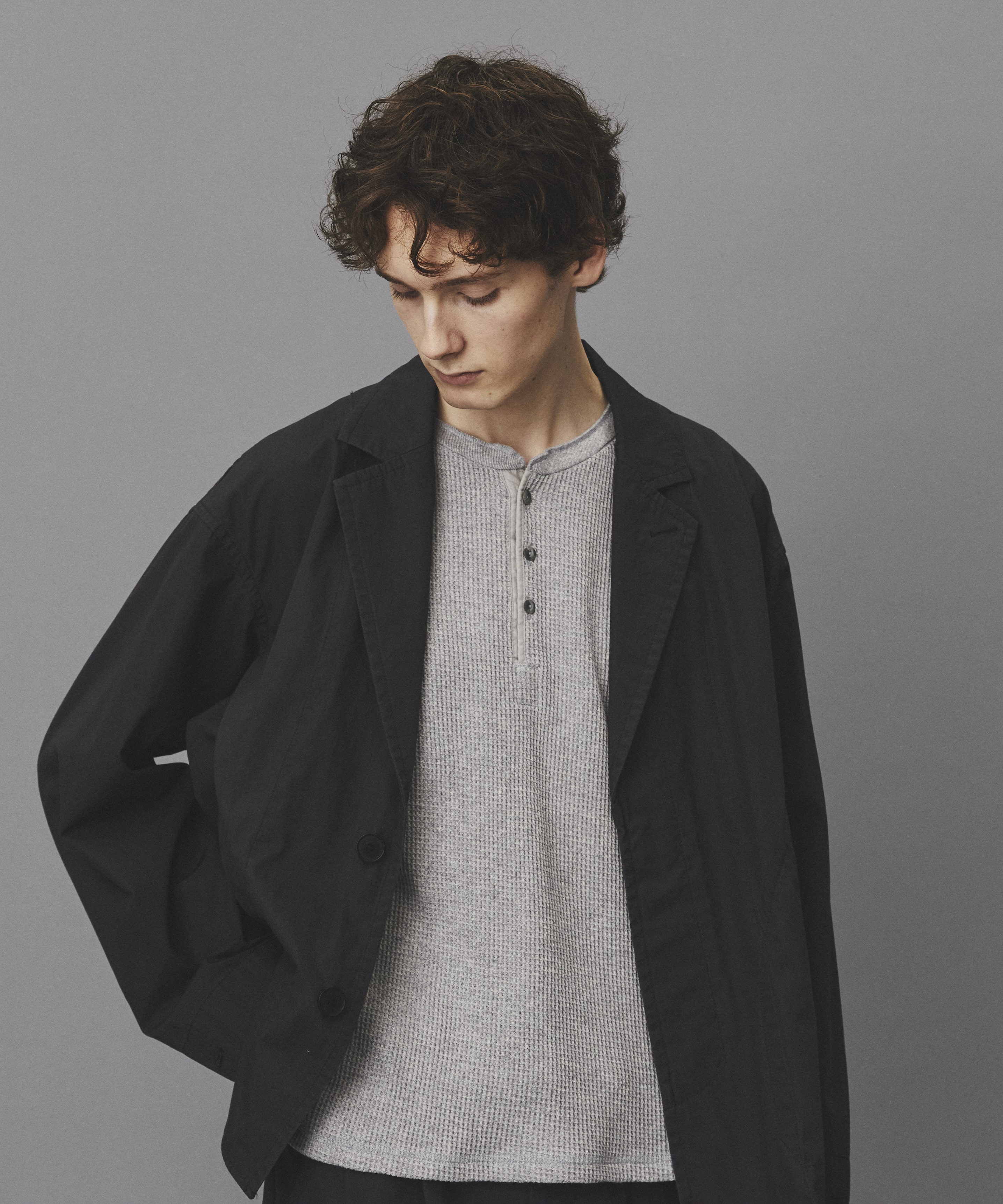 リッチコットンウォッシュドジャケット