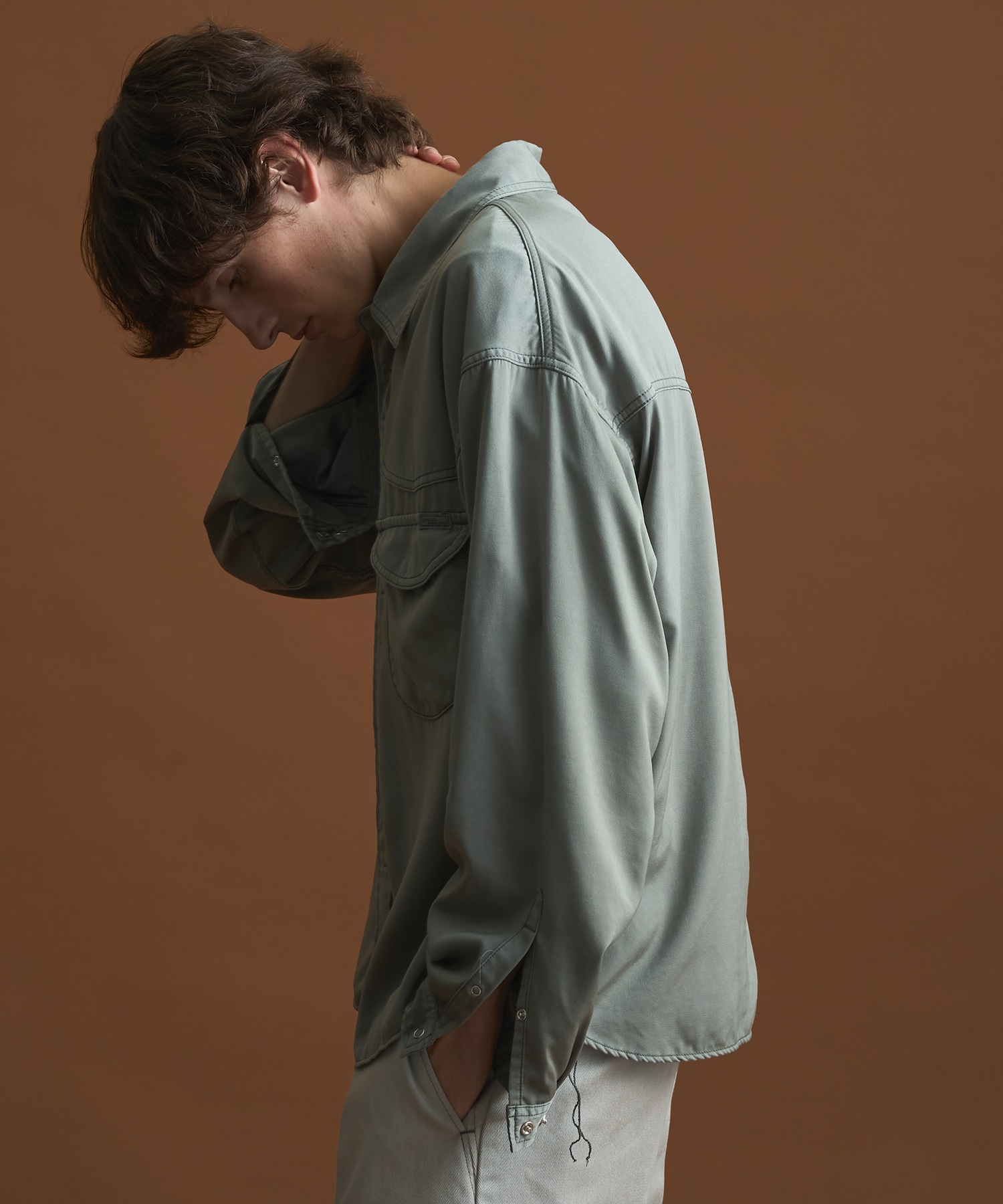 SHIOTA BASIC ウエスタンキュプラシャツ
