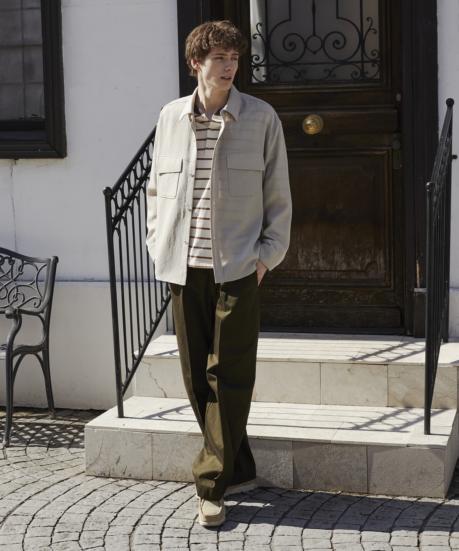 ナチュラルタッチファティーグシャツ