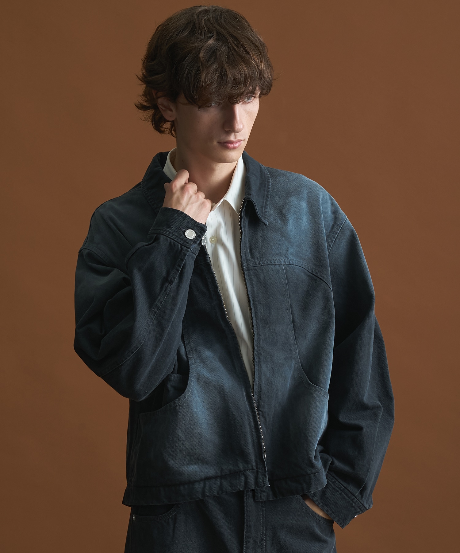 PUBLIC DENIM BLEACH BLOUSON