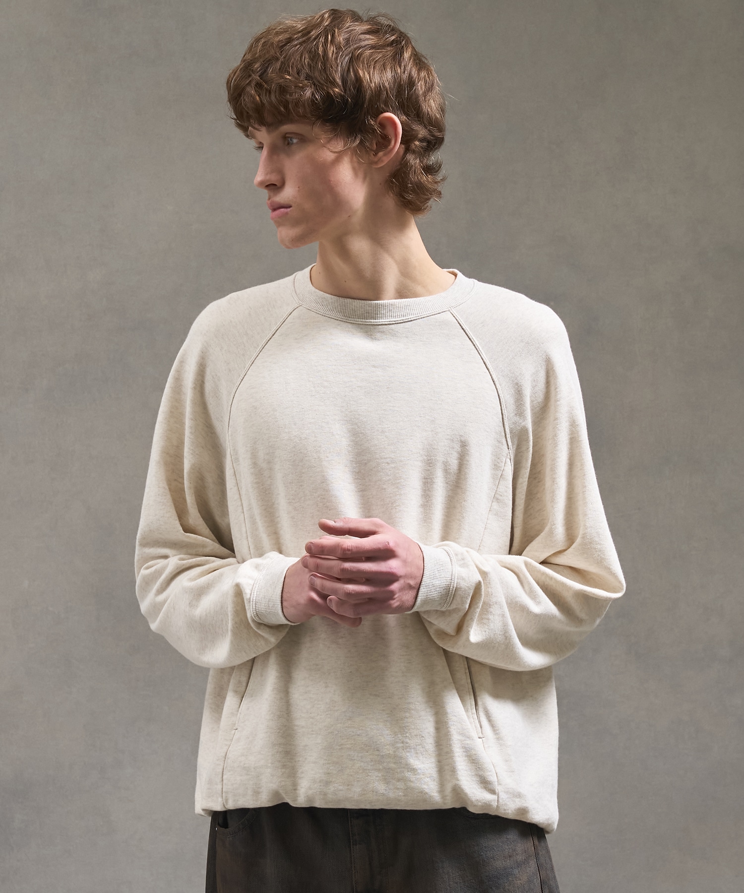 PUBLIC SWEATノンリブソフトスウェット