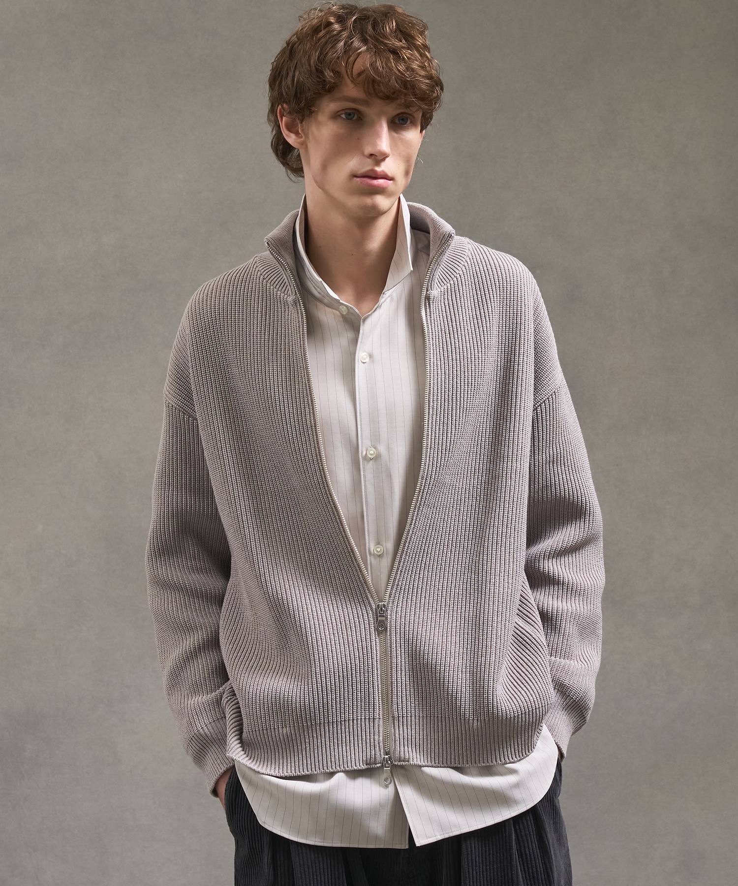 バウンドウールライトドライバーズニット