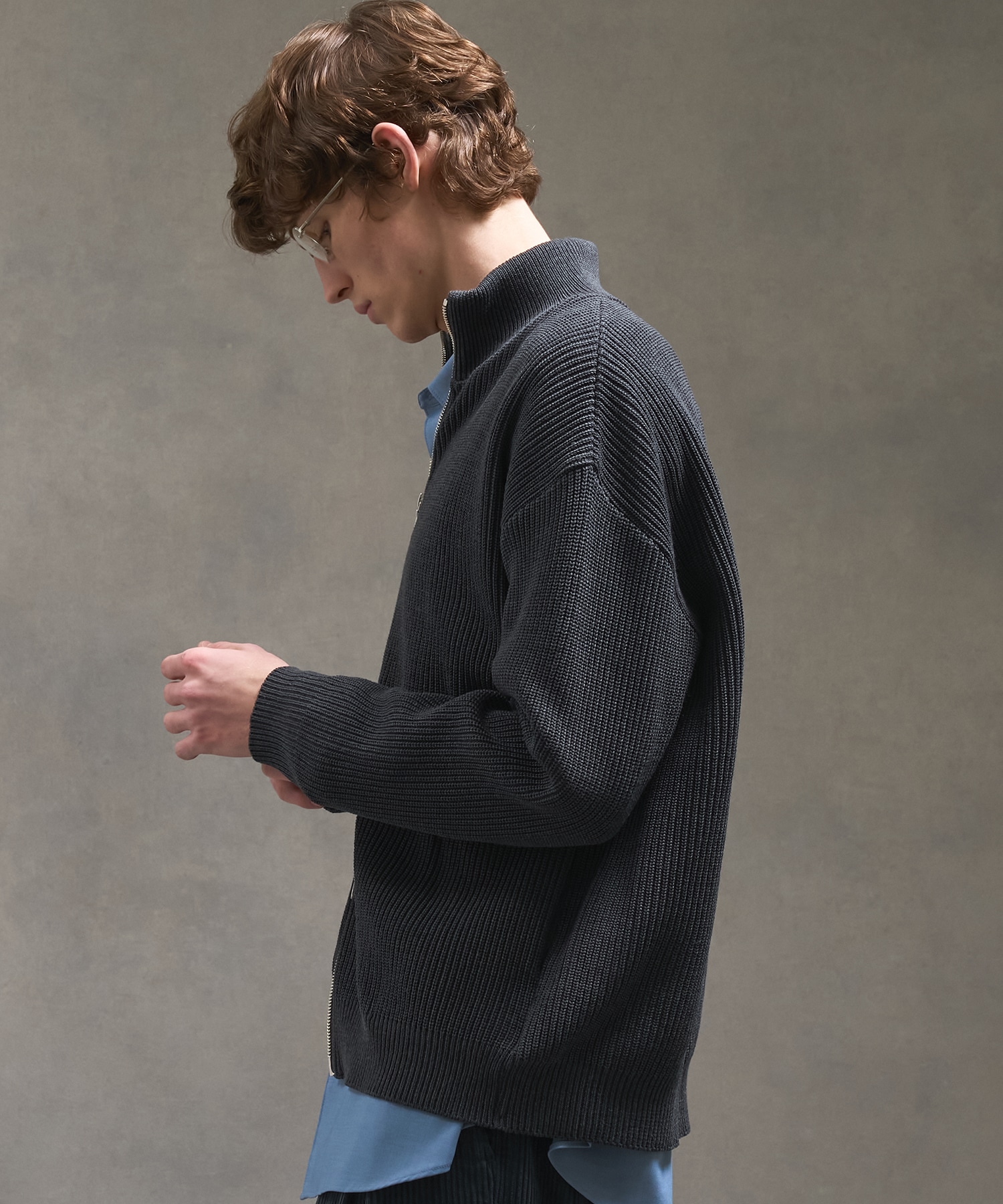 バウンドウールライトドライバーズニット