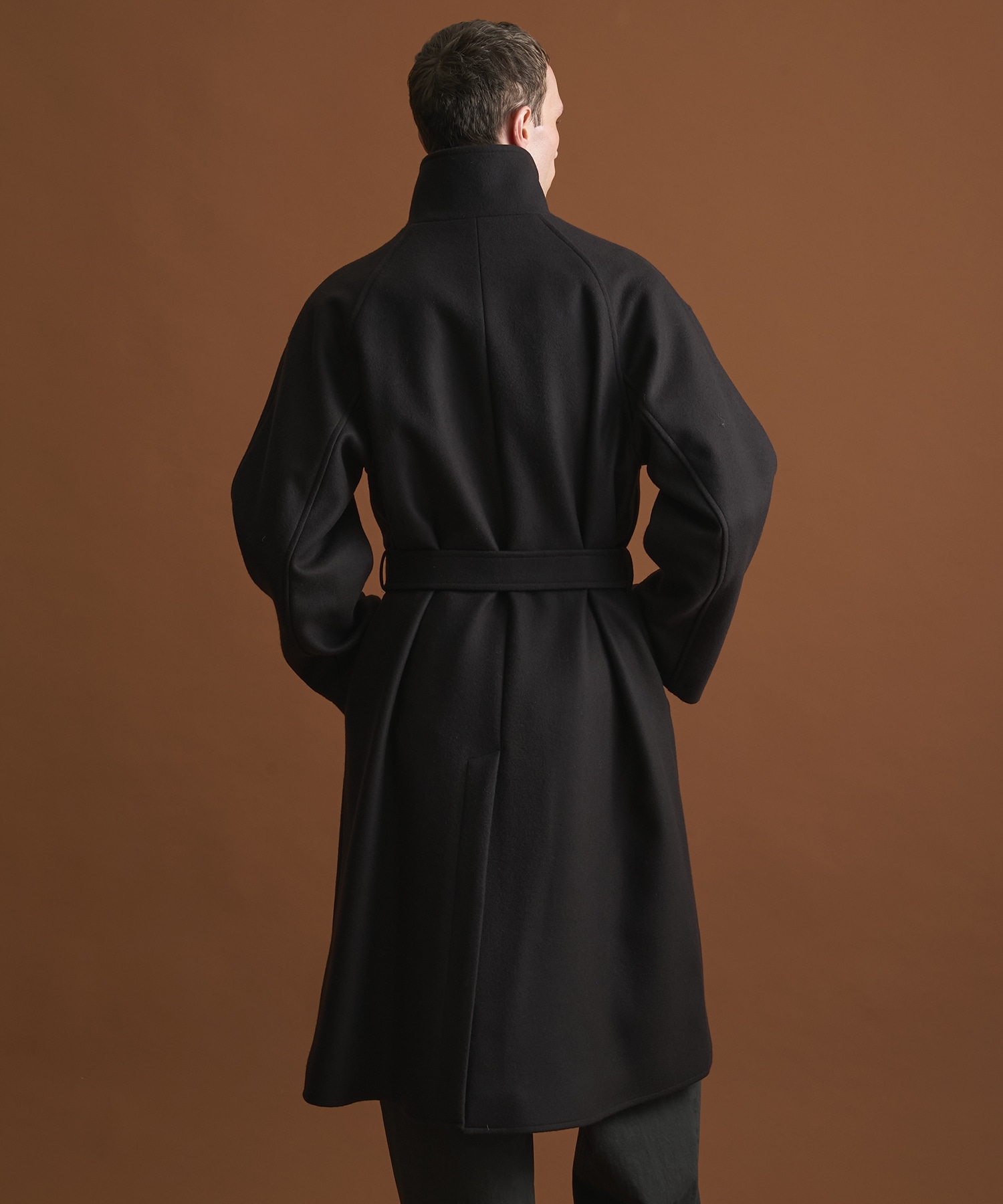 Super140sメルトンオーバーサイズスタンド