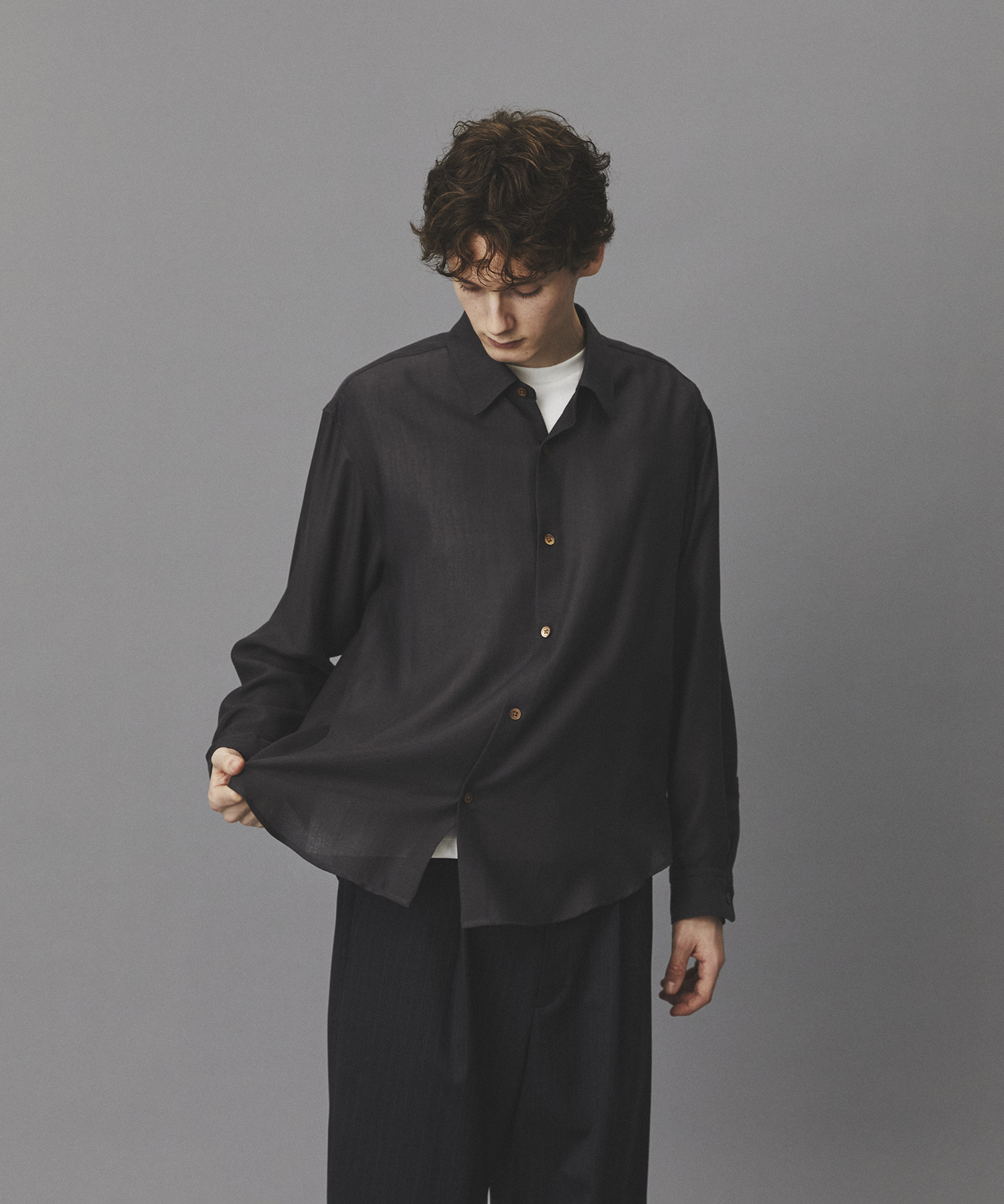 ウールビエラウォッシャブルシャツ