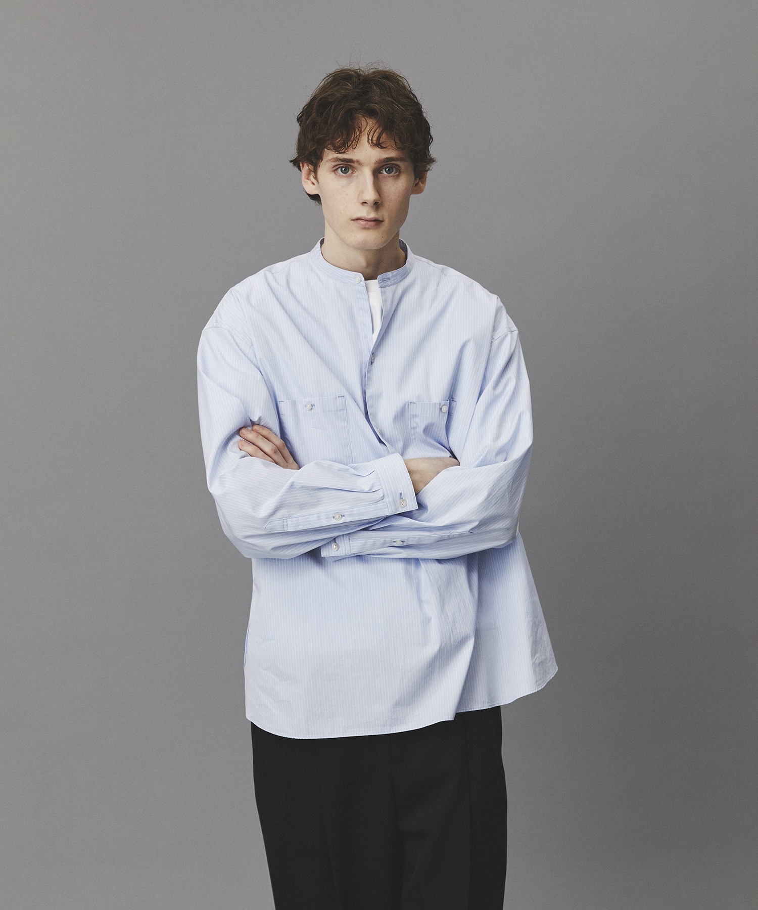 Suvin Giza Band Skipper Shirts