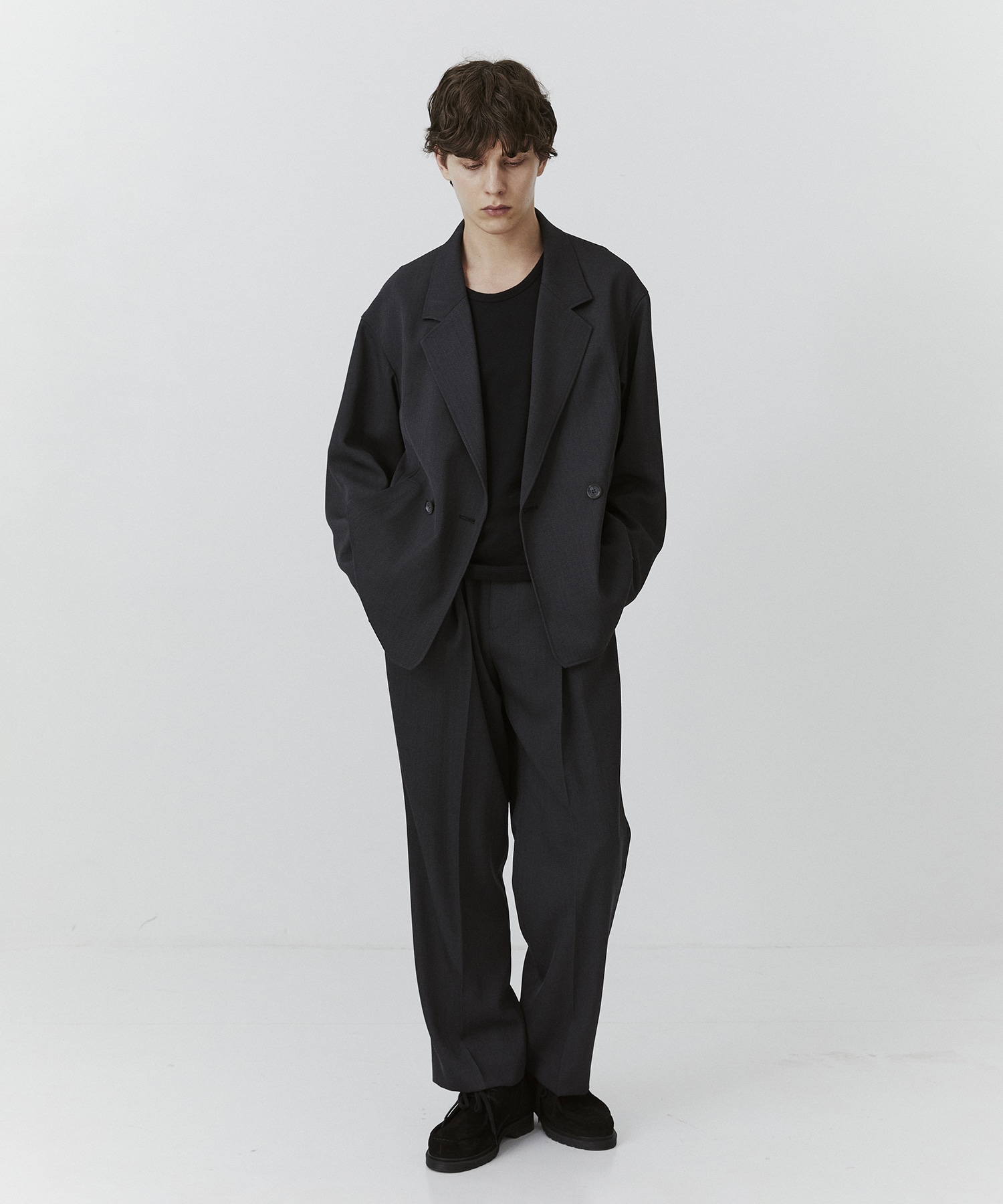 【WEB限定】AQUA WOOLカルゼダブルセットアップ