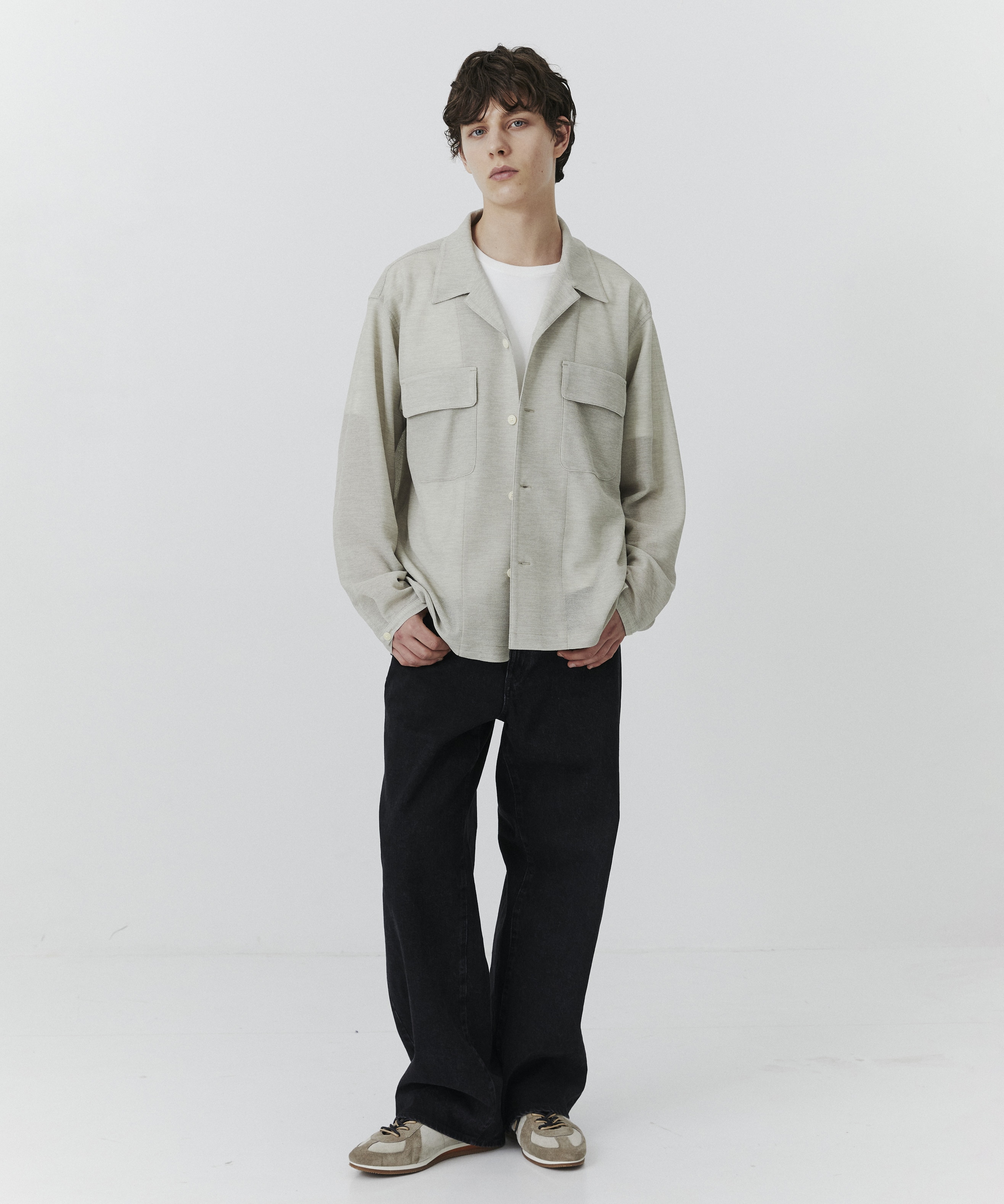 リネンライクリラックスCPOシャツ