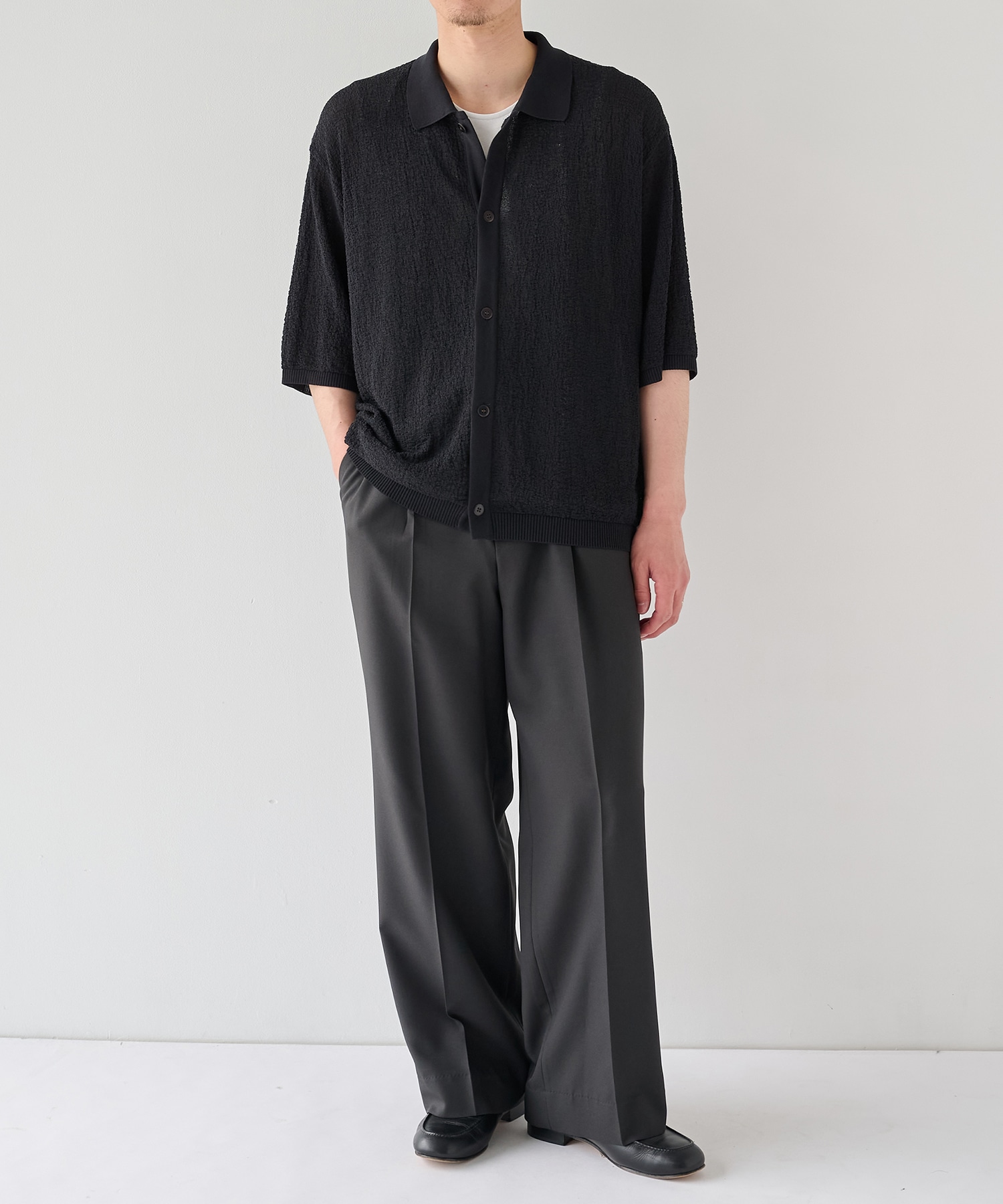 【P.T】Ice cotton Knit Shirts