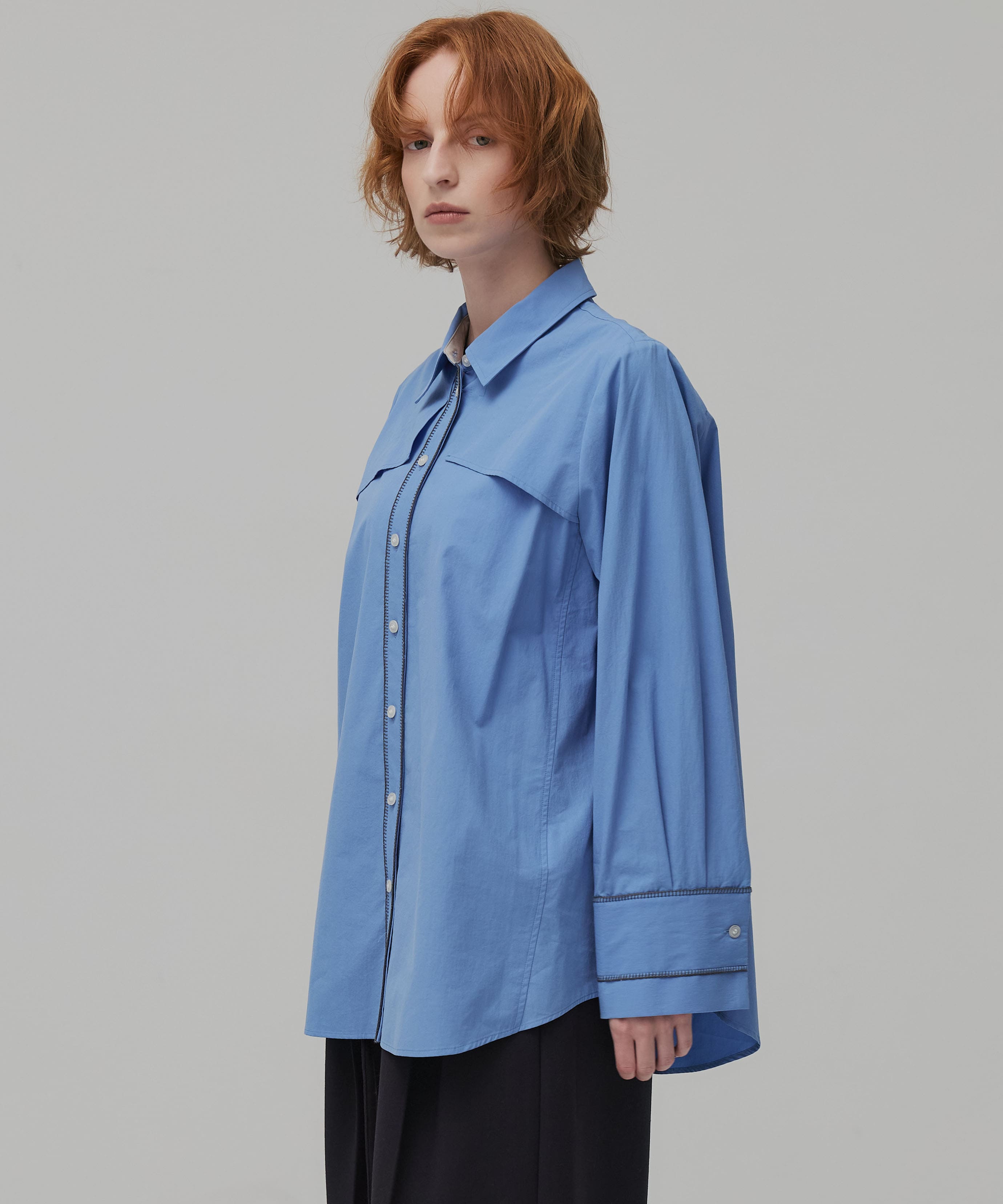 クラフトステッチオーバーシャツ