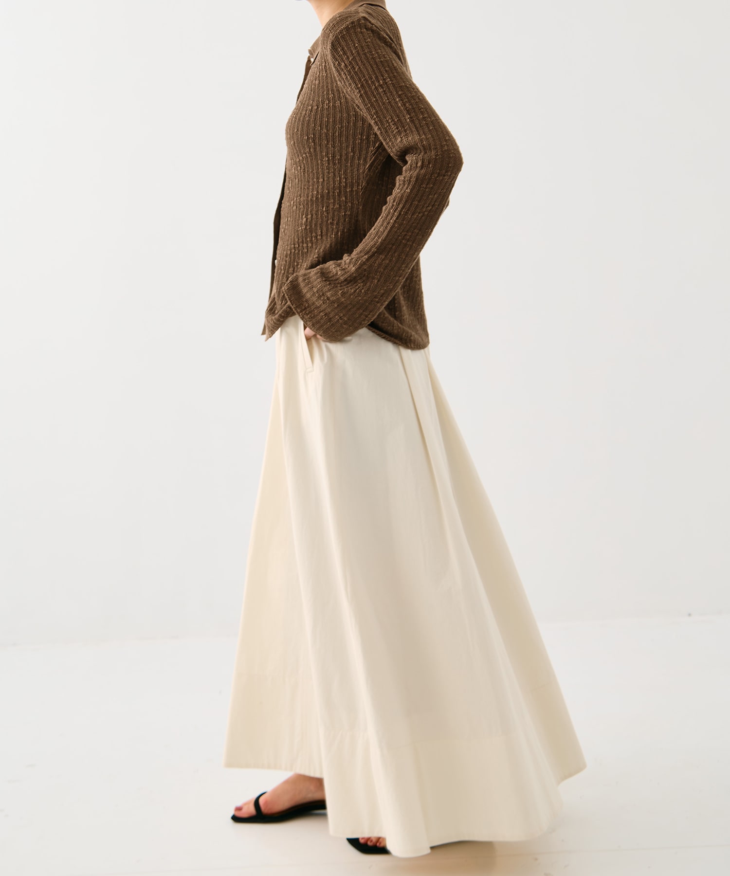 タイプライターリッチフレアスカート