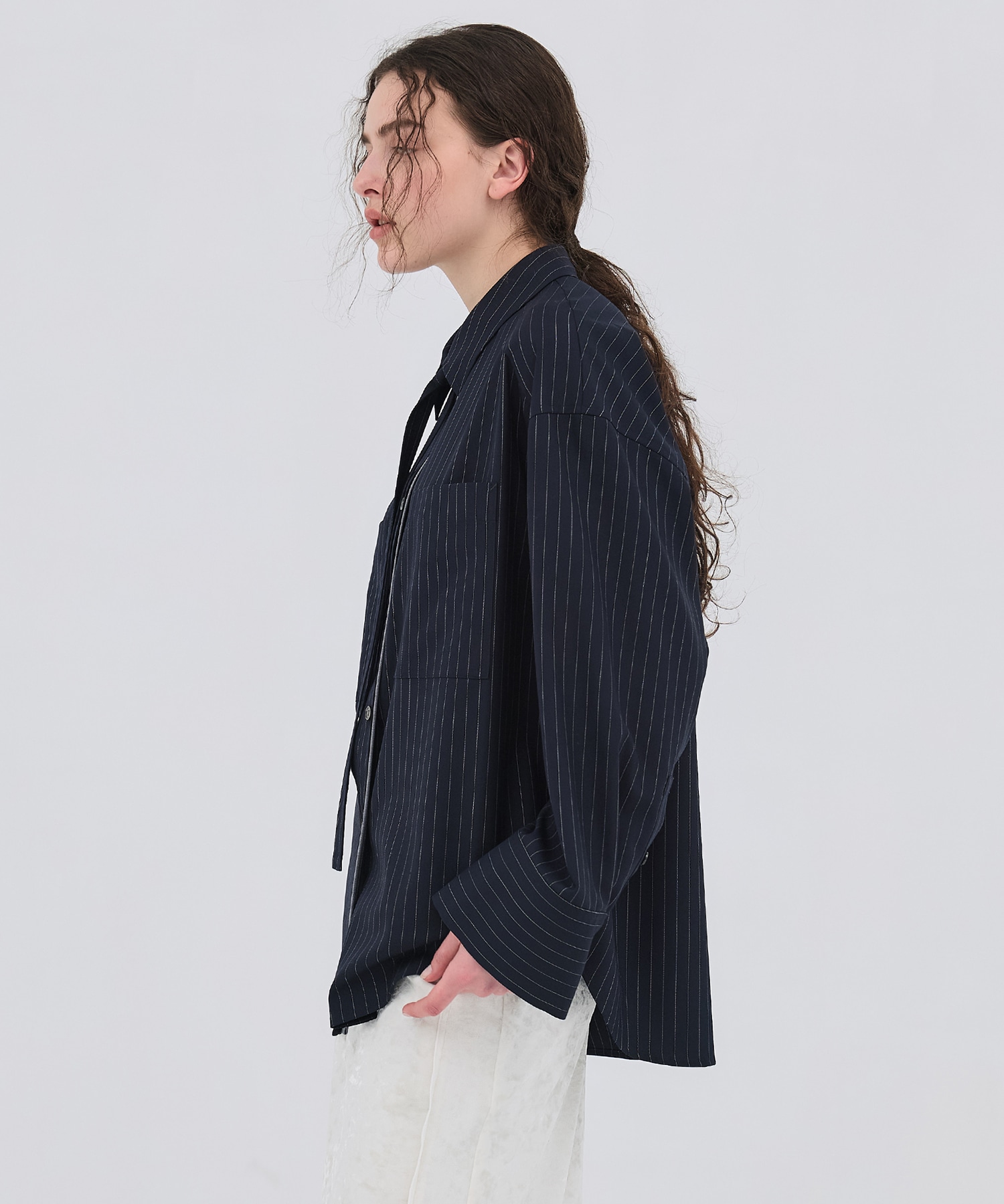 ワイドカフスボウタイシャツ