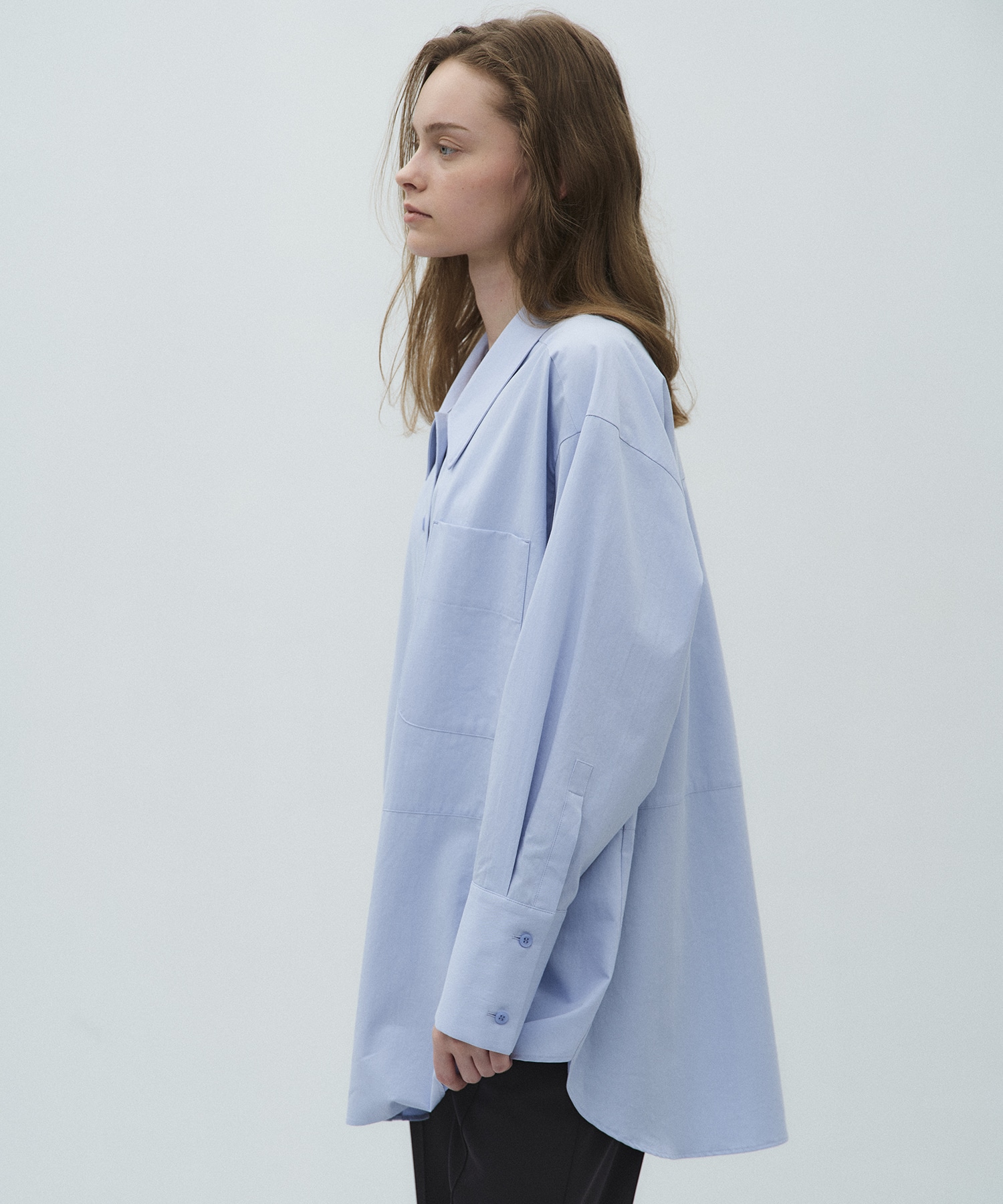 シングルポケットオーバーシャツ
