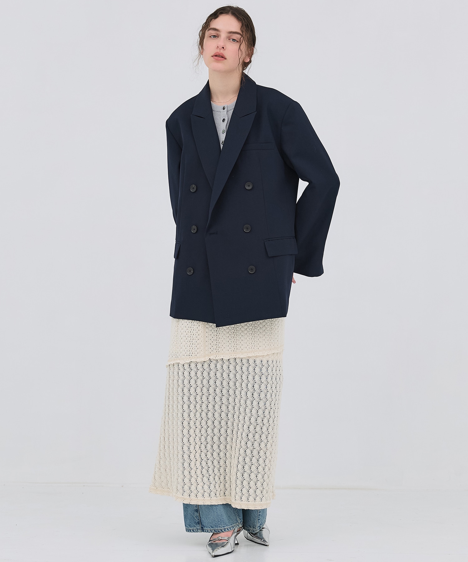 コットンレースマーメイドスカート