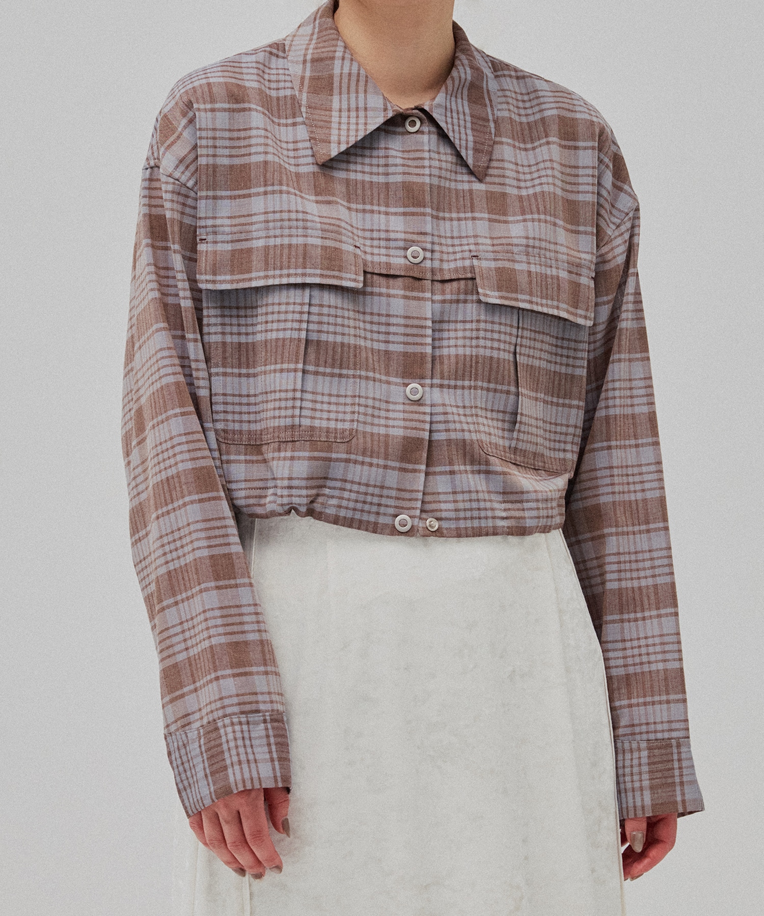 リネンブレンドライトブルゾン