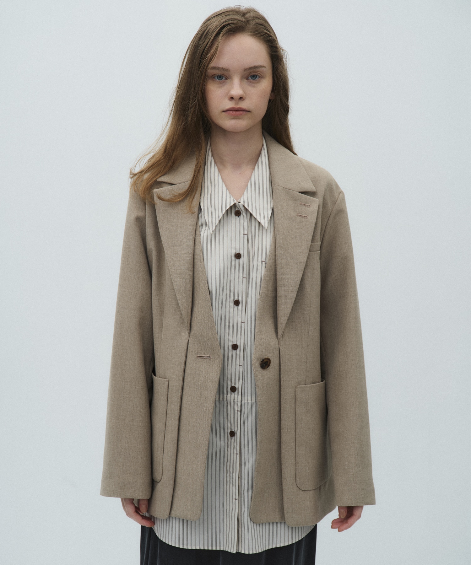 レイヤードボクシージャケット