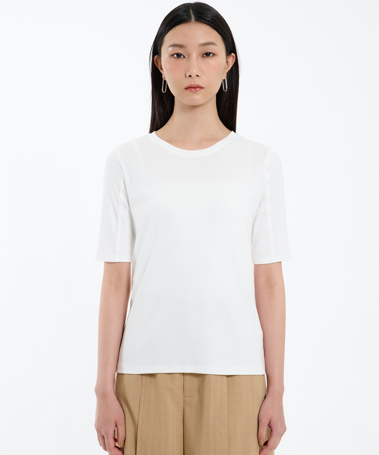 リラックススリムフライスTEE