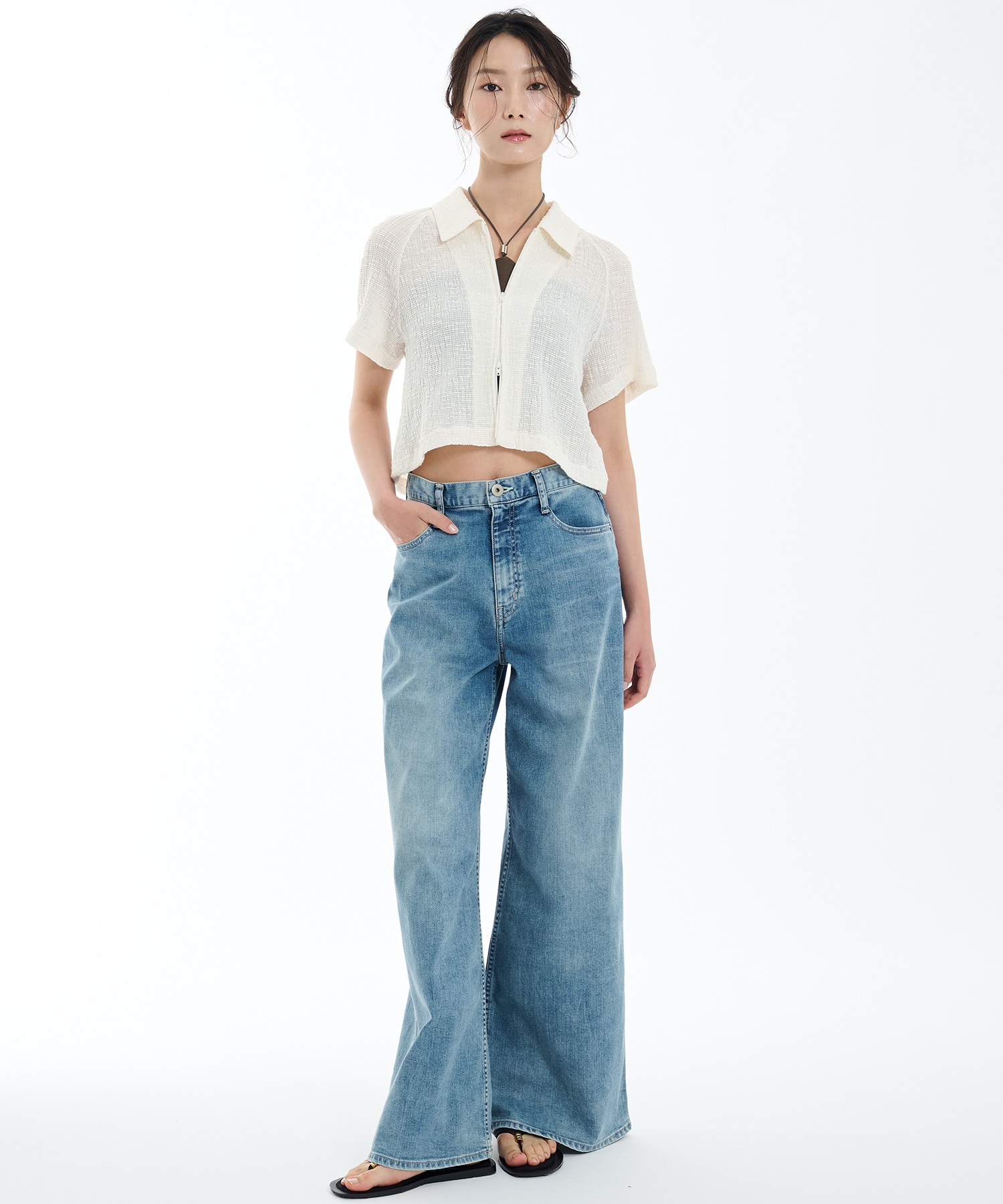 スラブリブフロントジップTOP