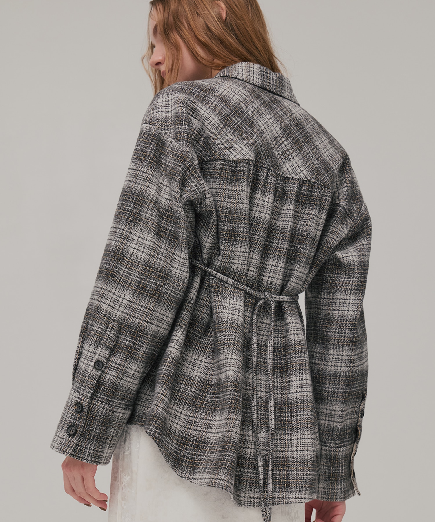 ソフトネルオーバーチェックシャツ