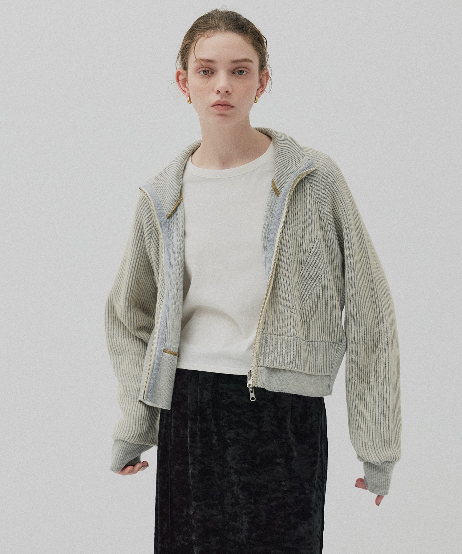 ダブルリブリバードライバーズニット