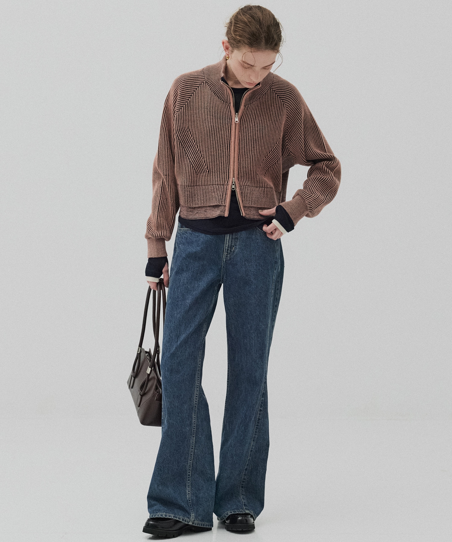 ダブルリブリバードライバーズニット