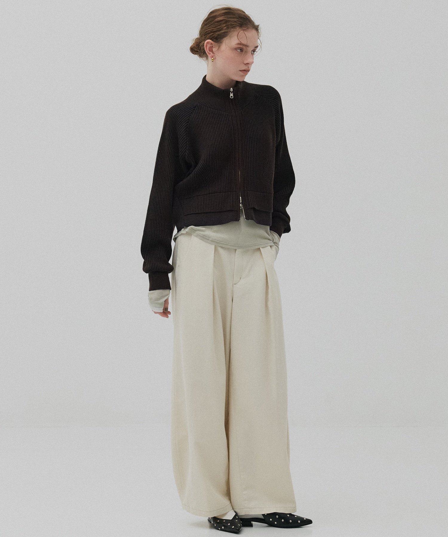 ダブルリブリバードライバーズニット