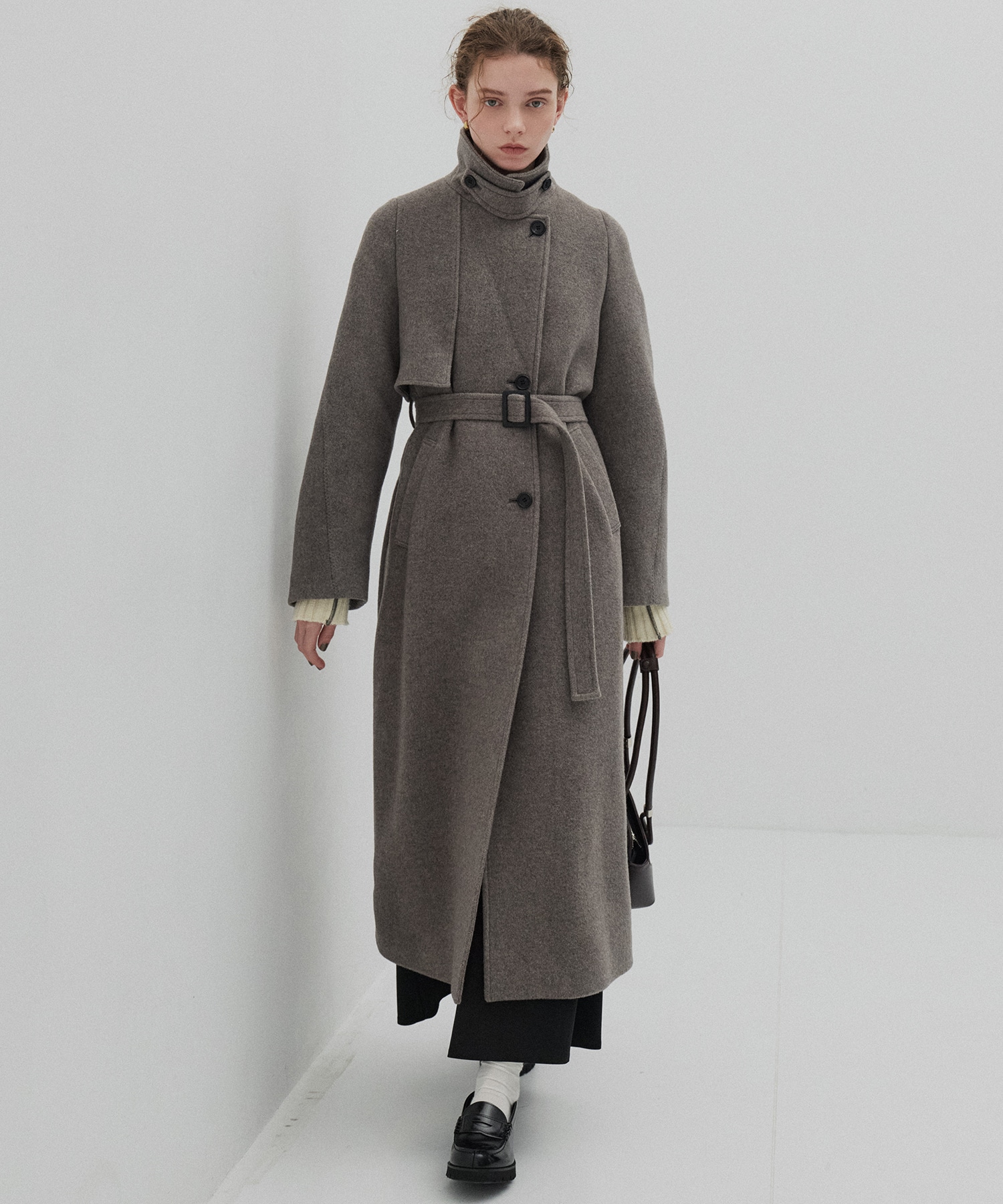 LAMBSアシメオーバーヨークコート