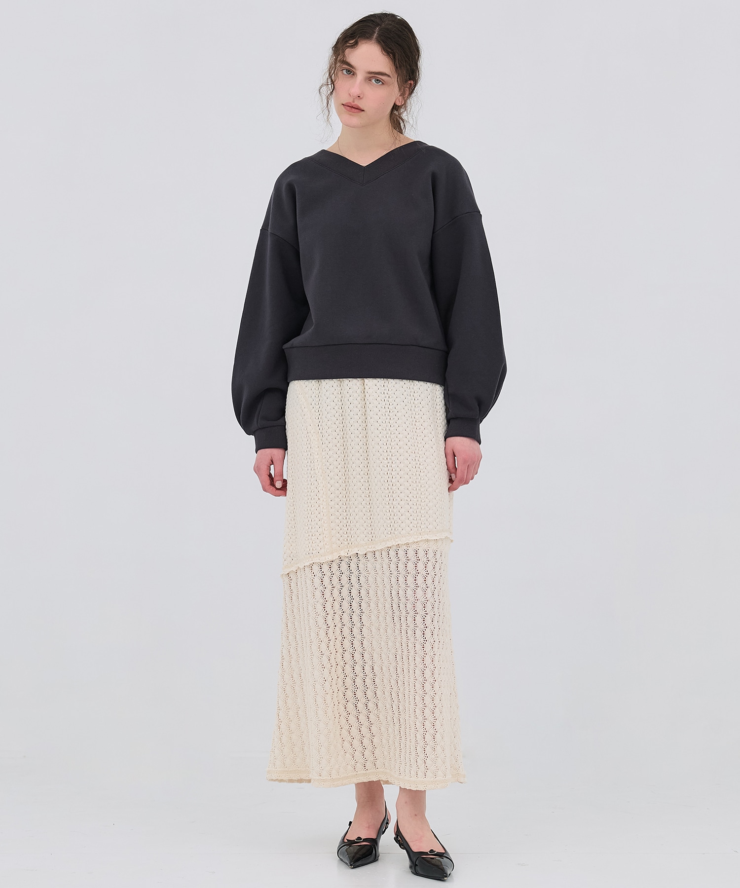 タックスリーブスウェットTOP