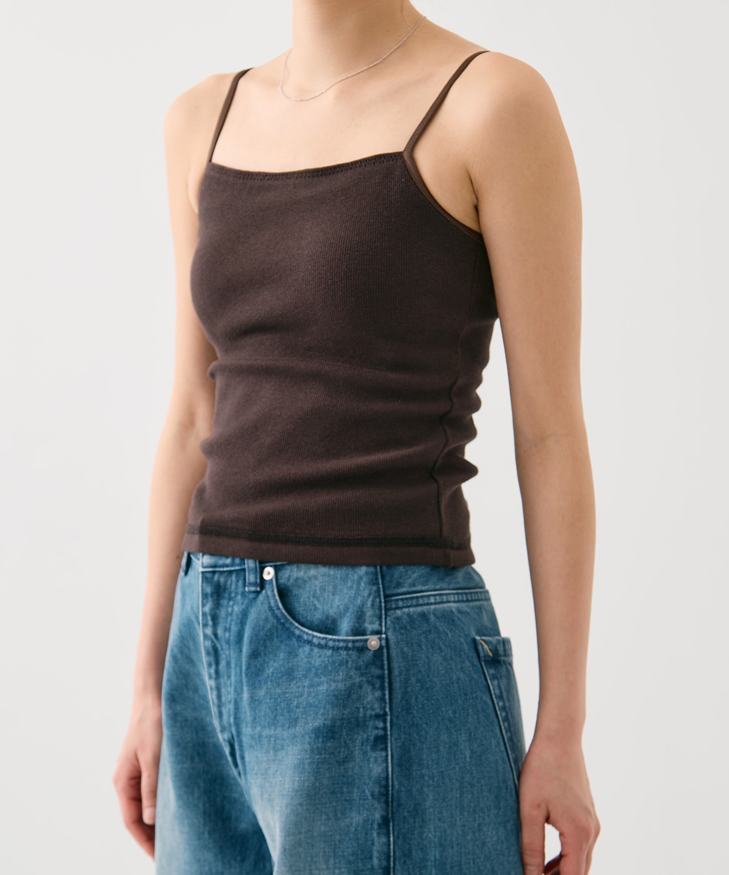 コットンリブカップインキャミ