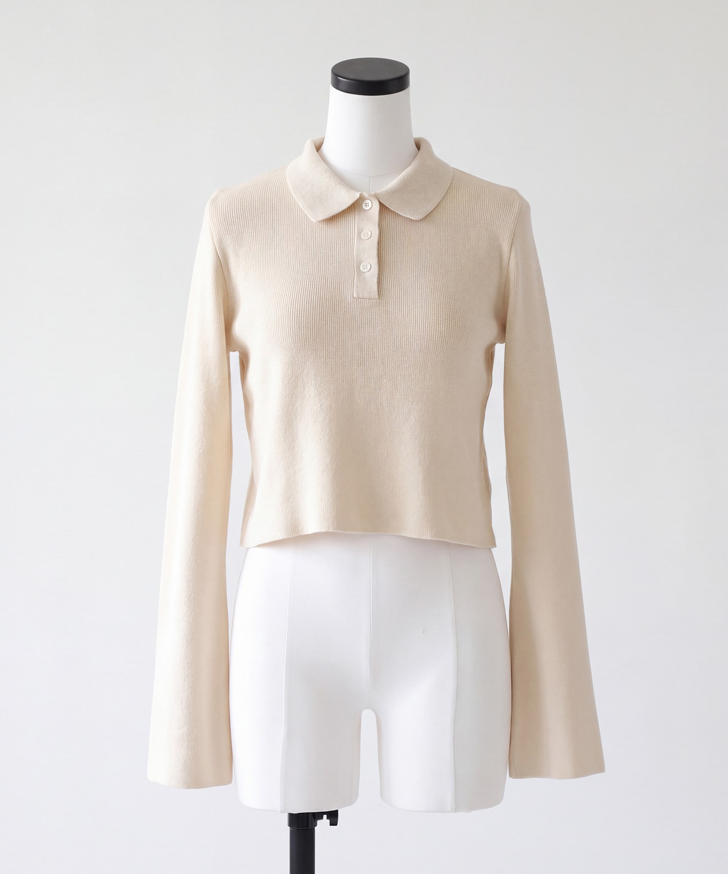 【WEB先行発売】コットンカシミヤフレアポロ