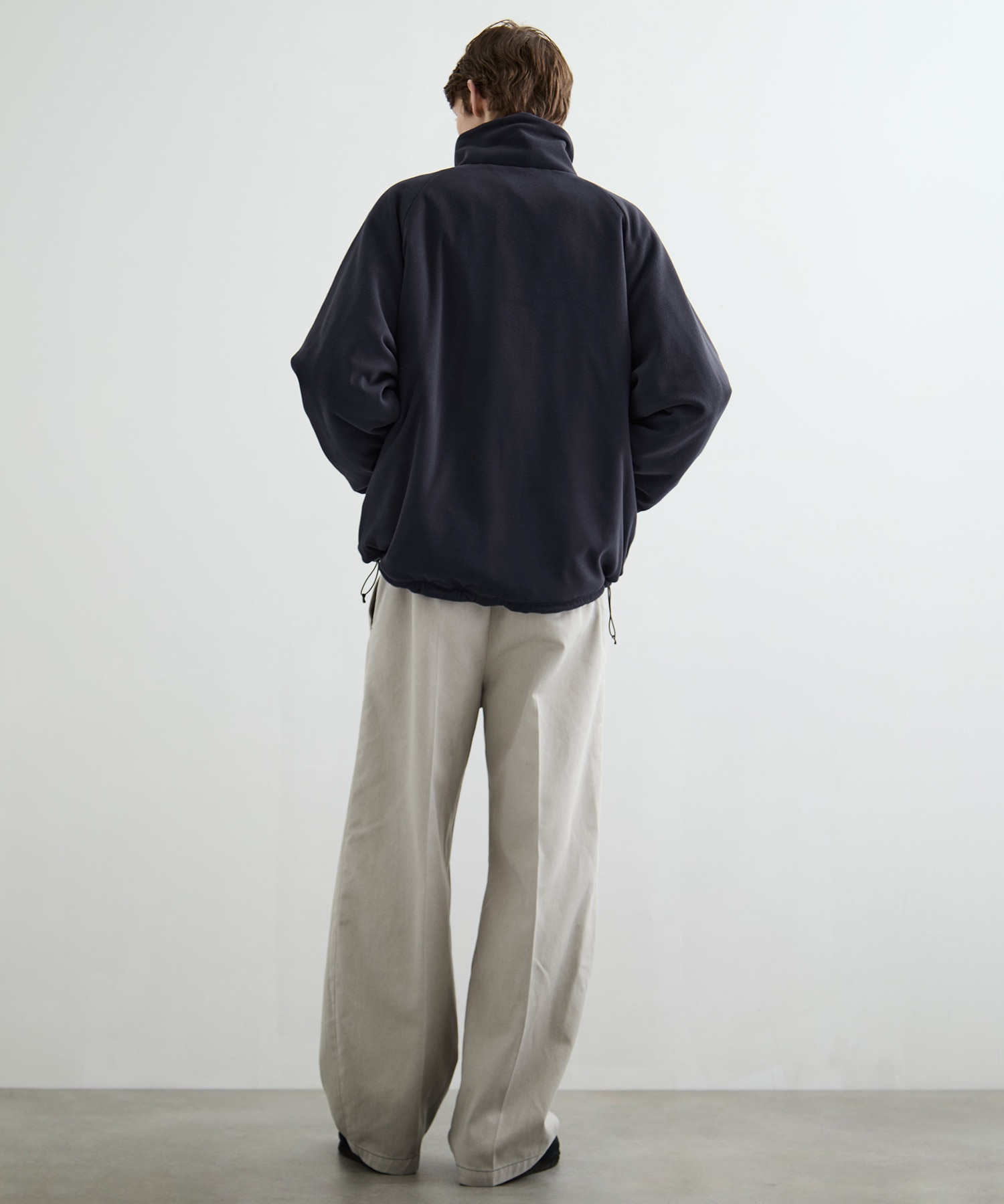 リバーシブルナイロンフリースBL