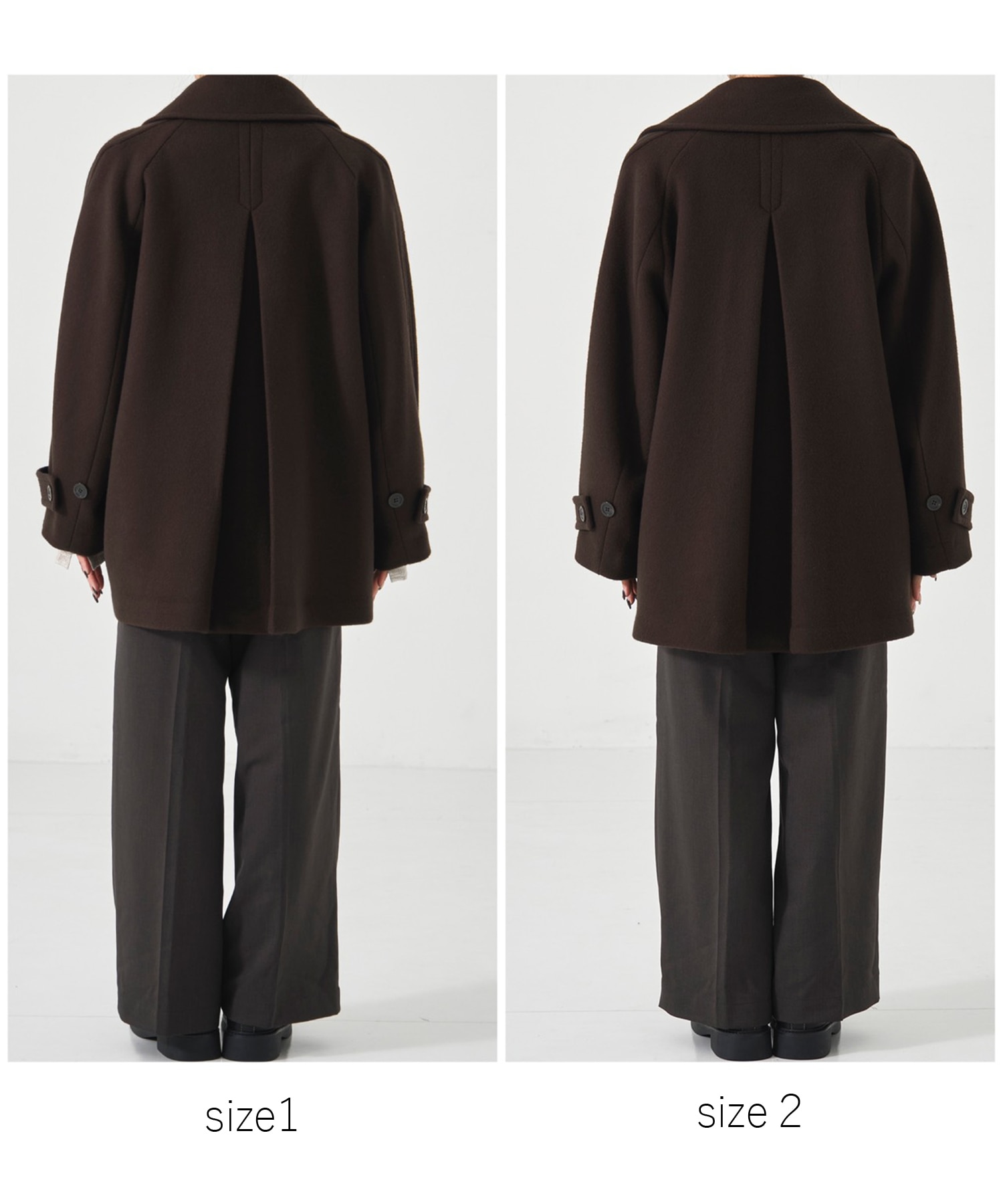 〈残りわずか〉ワイドラペルコート