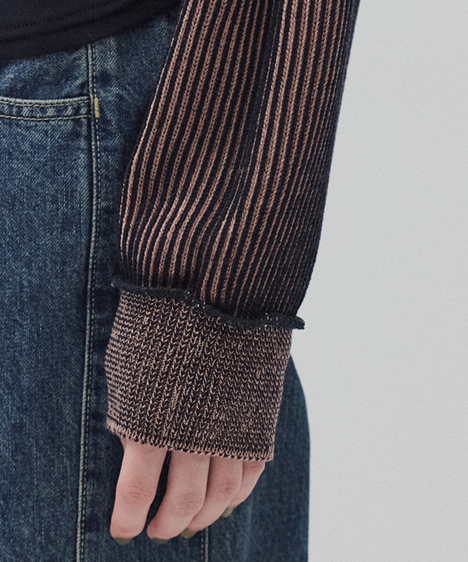 ダブルリブリバードライバーズニット