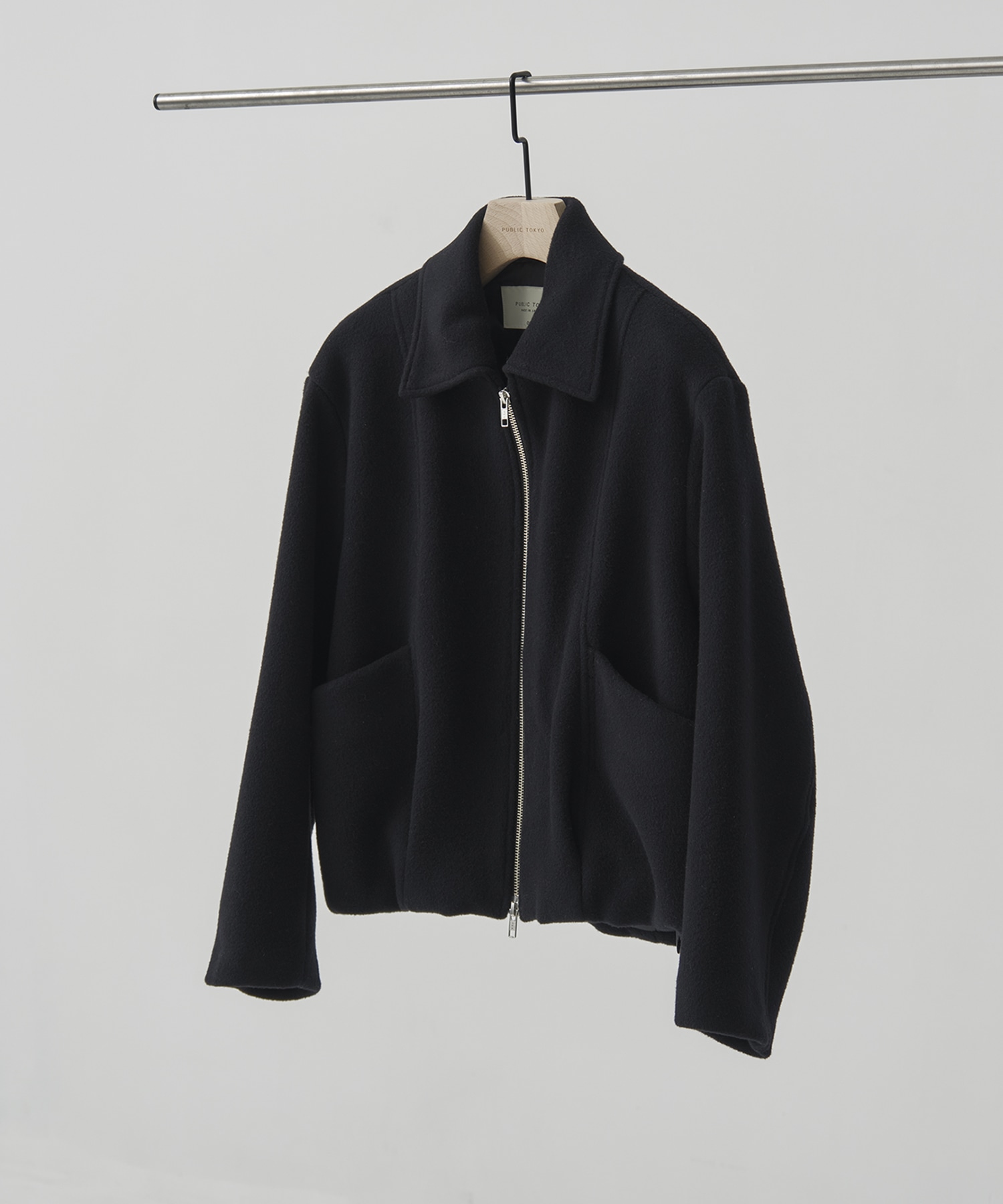 【再入荷】ウールジップタックショートコート