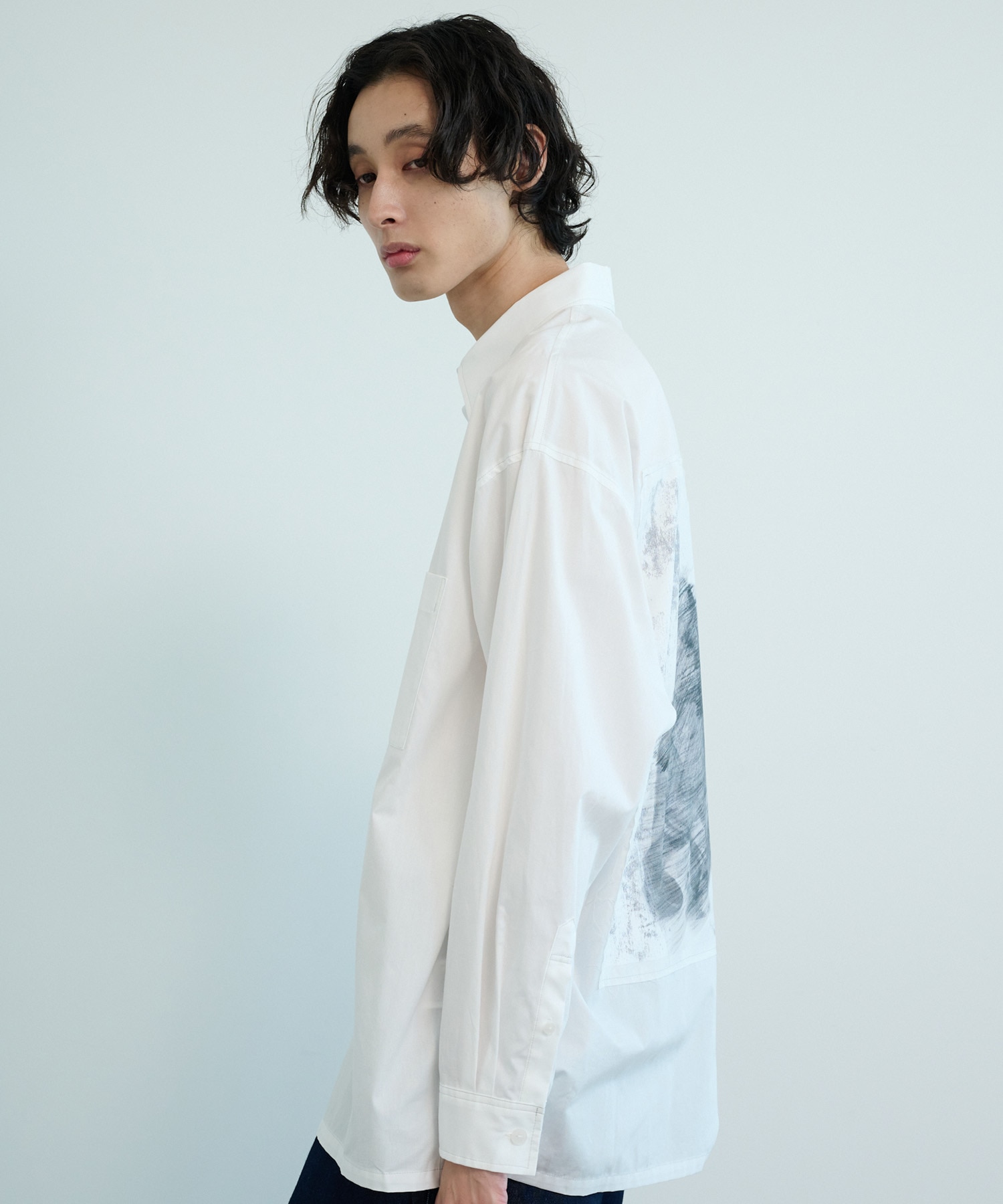 バックボウイプリントシャツ(1 WHITE): : メンズ｜PUBLIC TOKYO ONLINE
