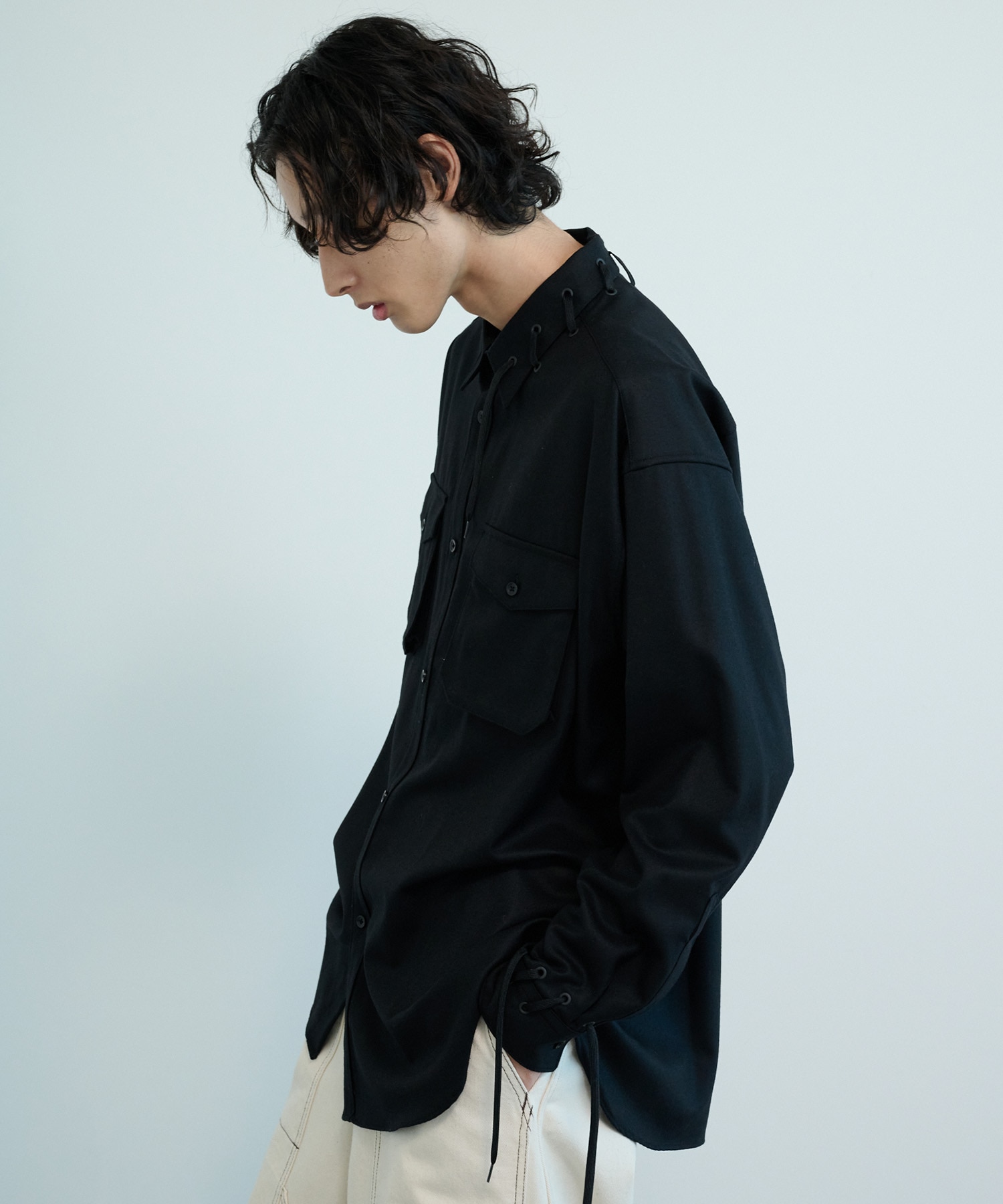 ウールコードシャツ(1 BLACK): : メンズ｜PUBLIC TOKYO ONLINE STORE
