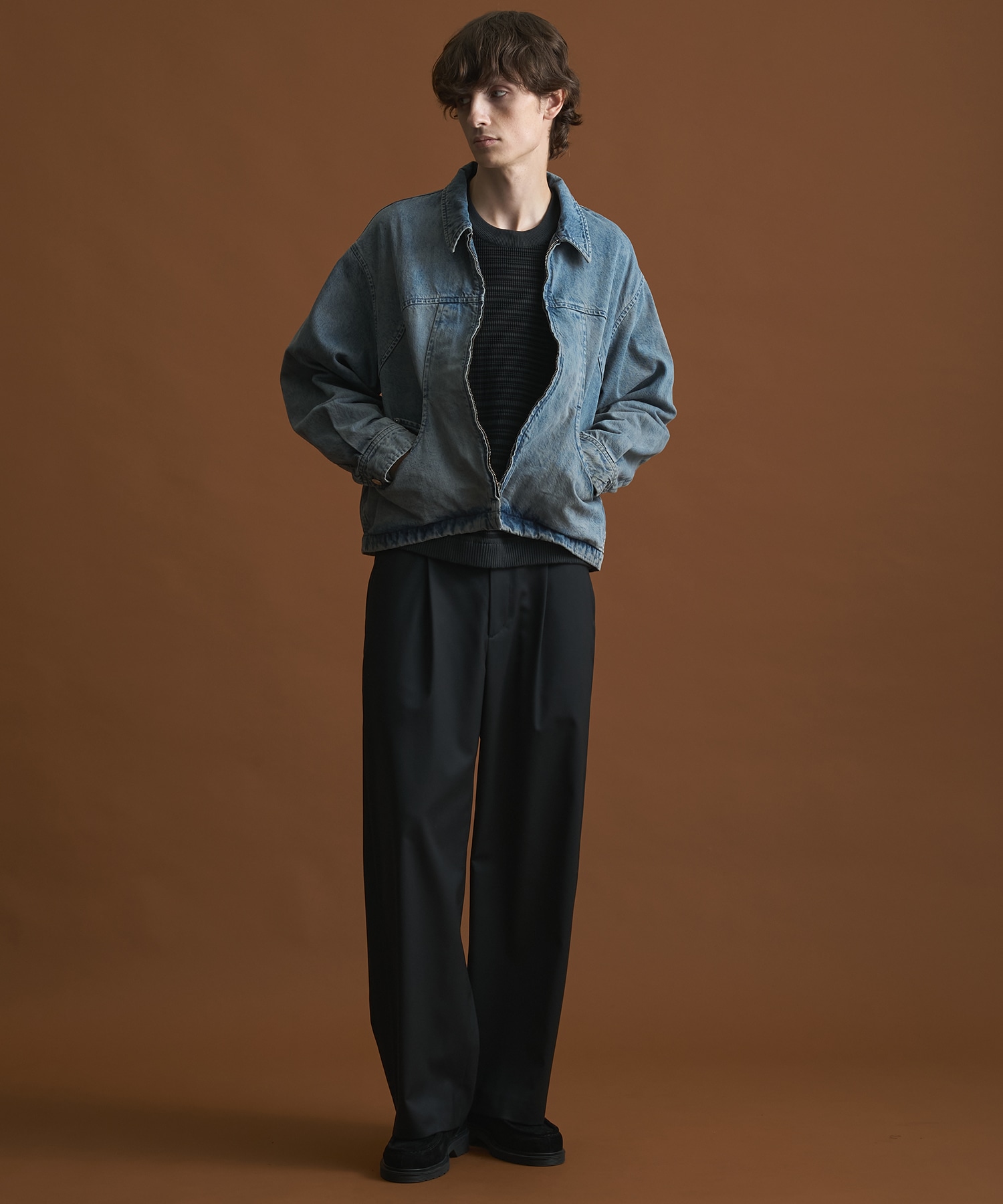 PUBLIC DENIM BLEACH BLOUSON