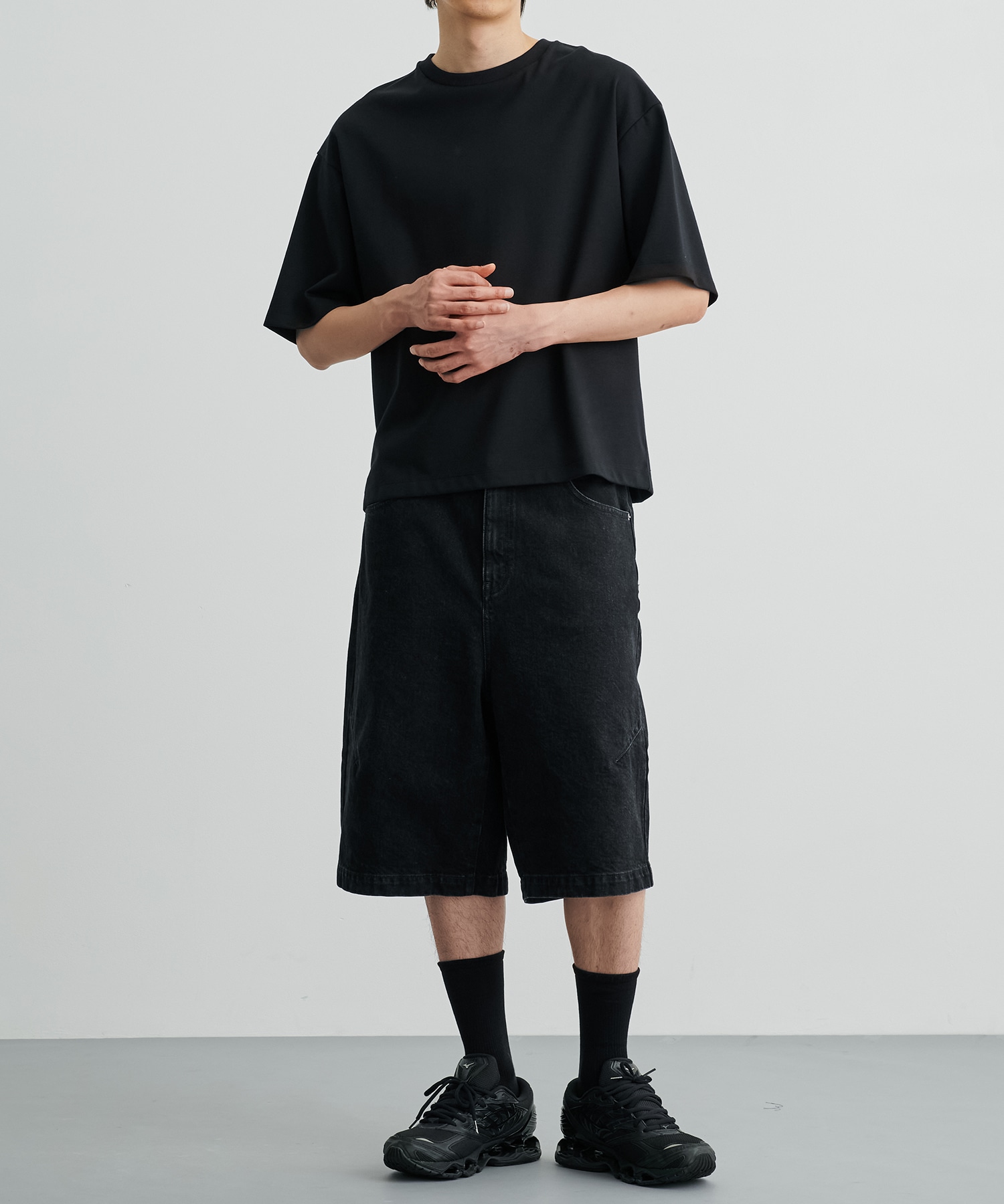 PUBLIC DENIM バギーデニムショートパンツ