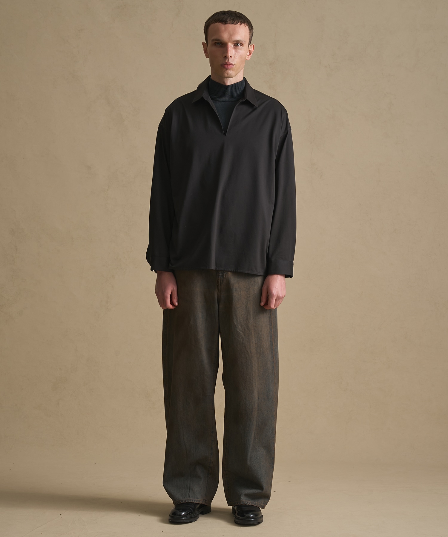 46Gストレッチスキッパーシャツ