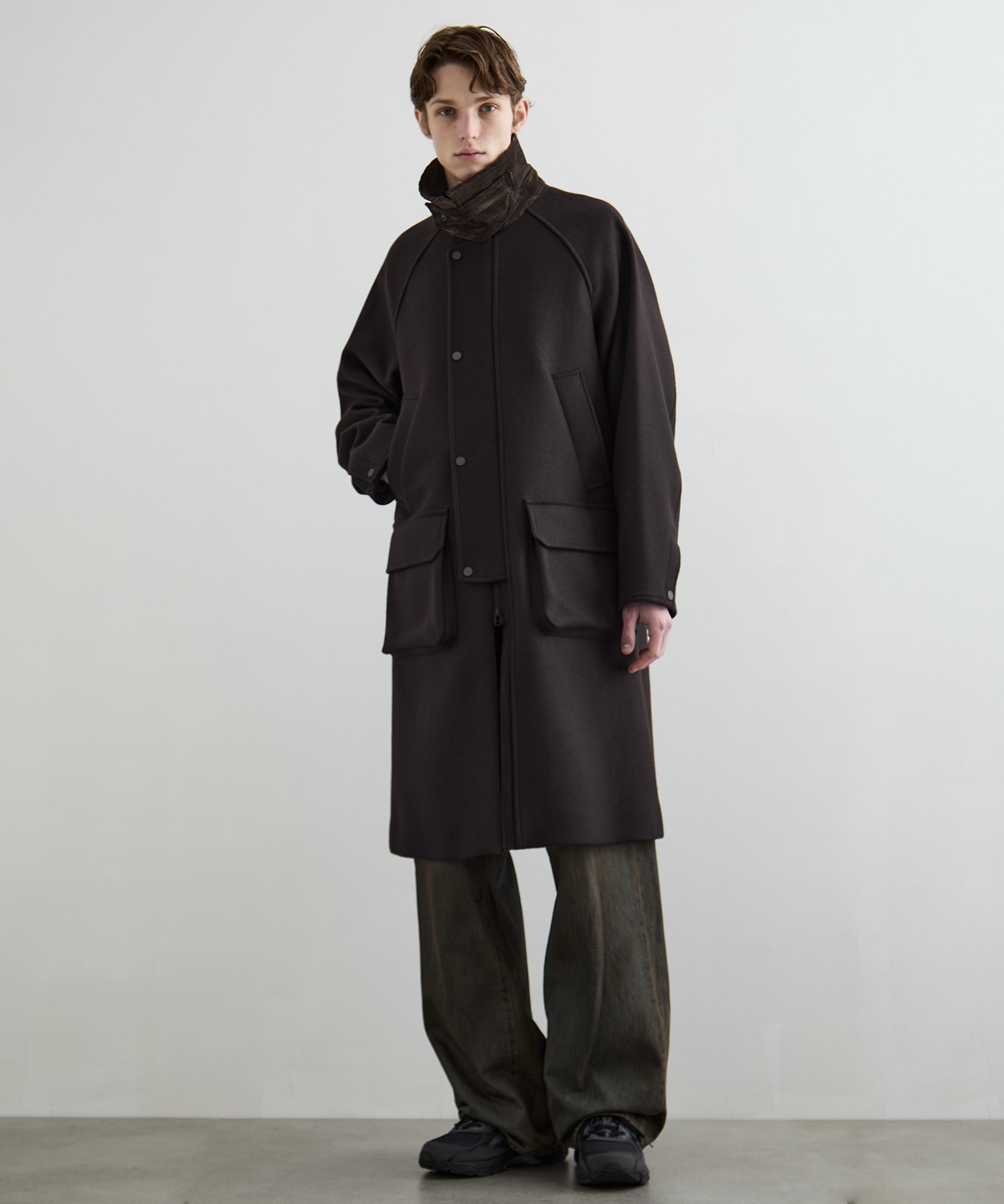 〈残りわずか〉S140メルトンハンティングコート