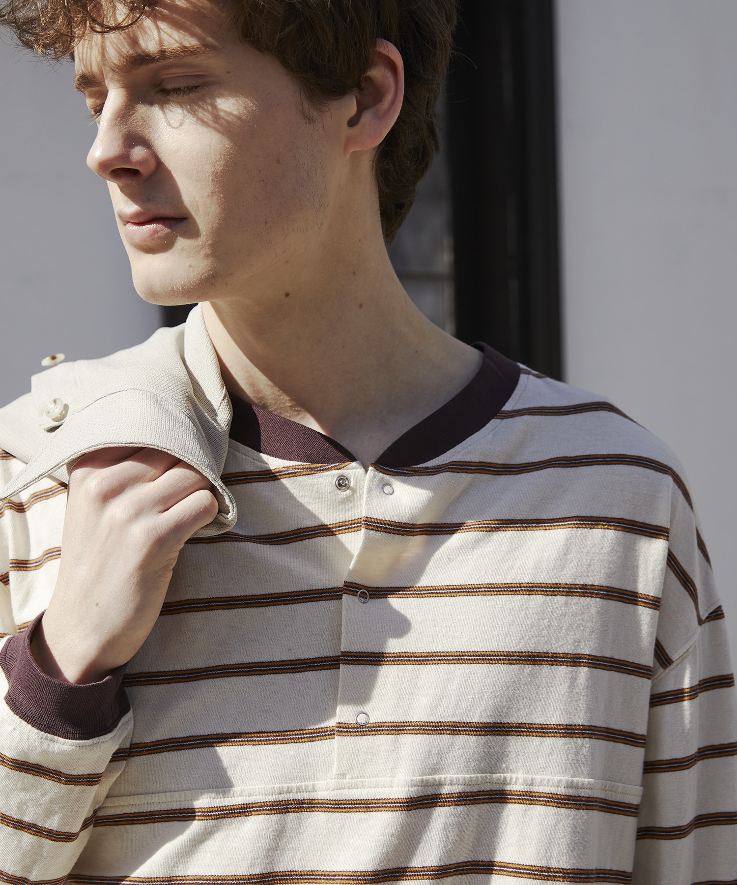 ナチュラルボーダーヘンリーロンT