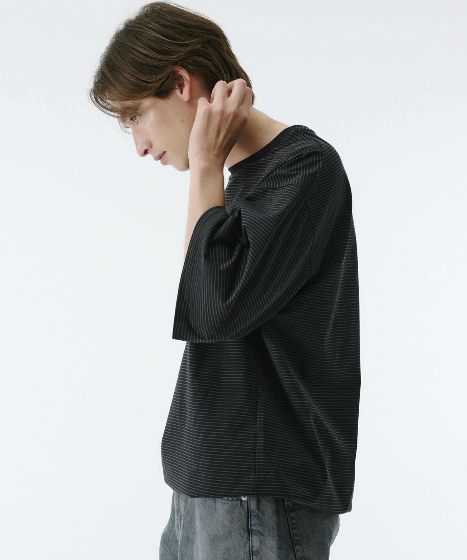 ビューティーコットンコードボーダーTEE